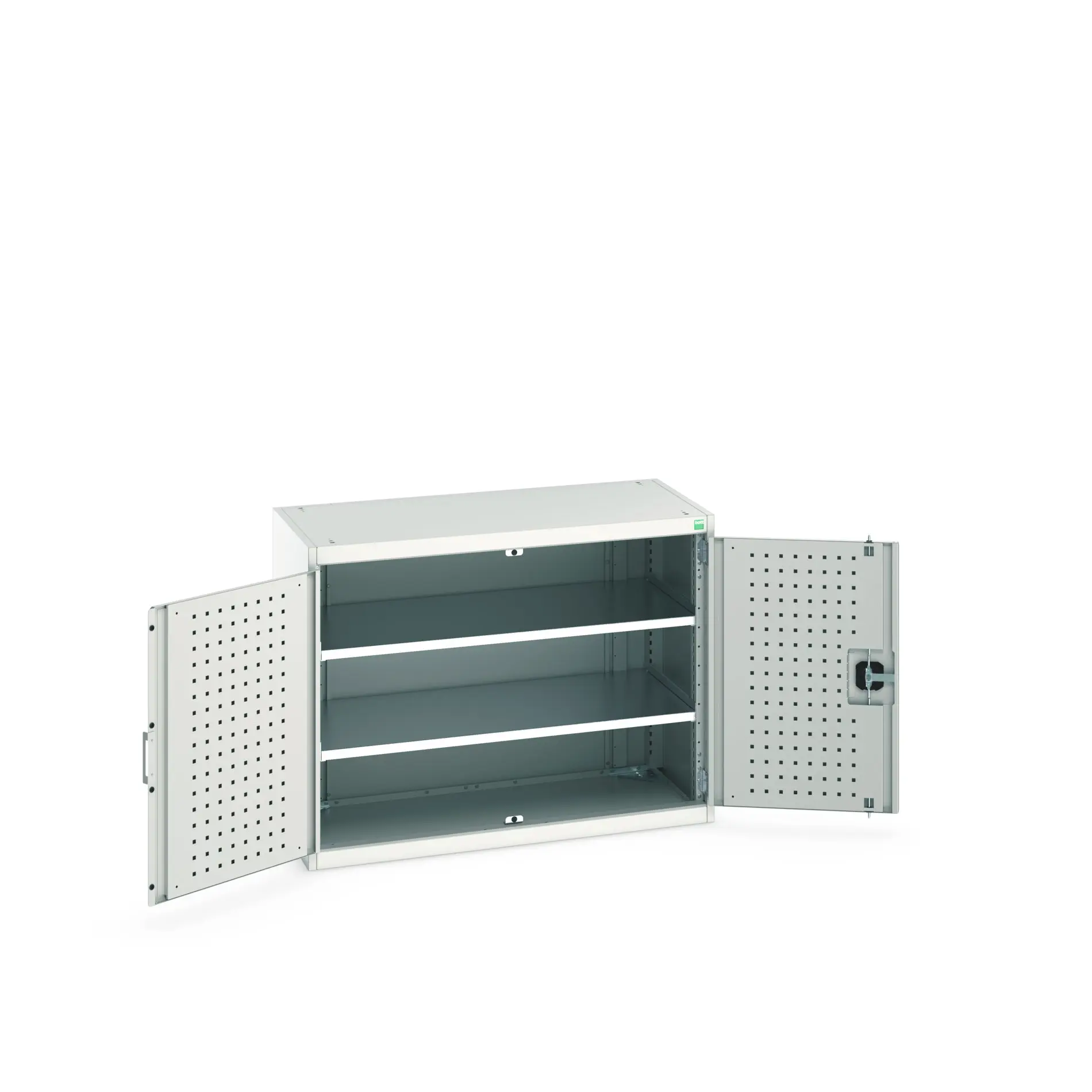 Produktfoto 1 von Bott Aufbewahrungsschrank Typ Regalschrank Freistehend 2 Tür/en 2 Regal/e 800 mm 1050 mm Ja 525 mm Stahlblech