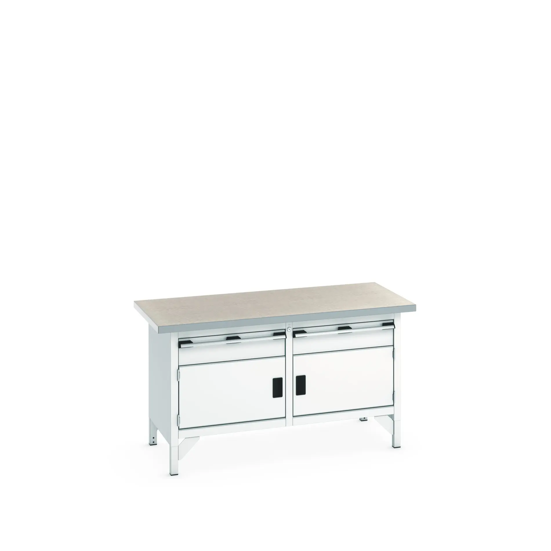 Produktfoto 1 von Bott Aufbewahrungsschrank Typ Aufbewahrungstisch Freistehend 2 Tür/en 2 Schublade/n 840 mm 1500 mm 750 mm Stahlblech