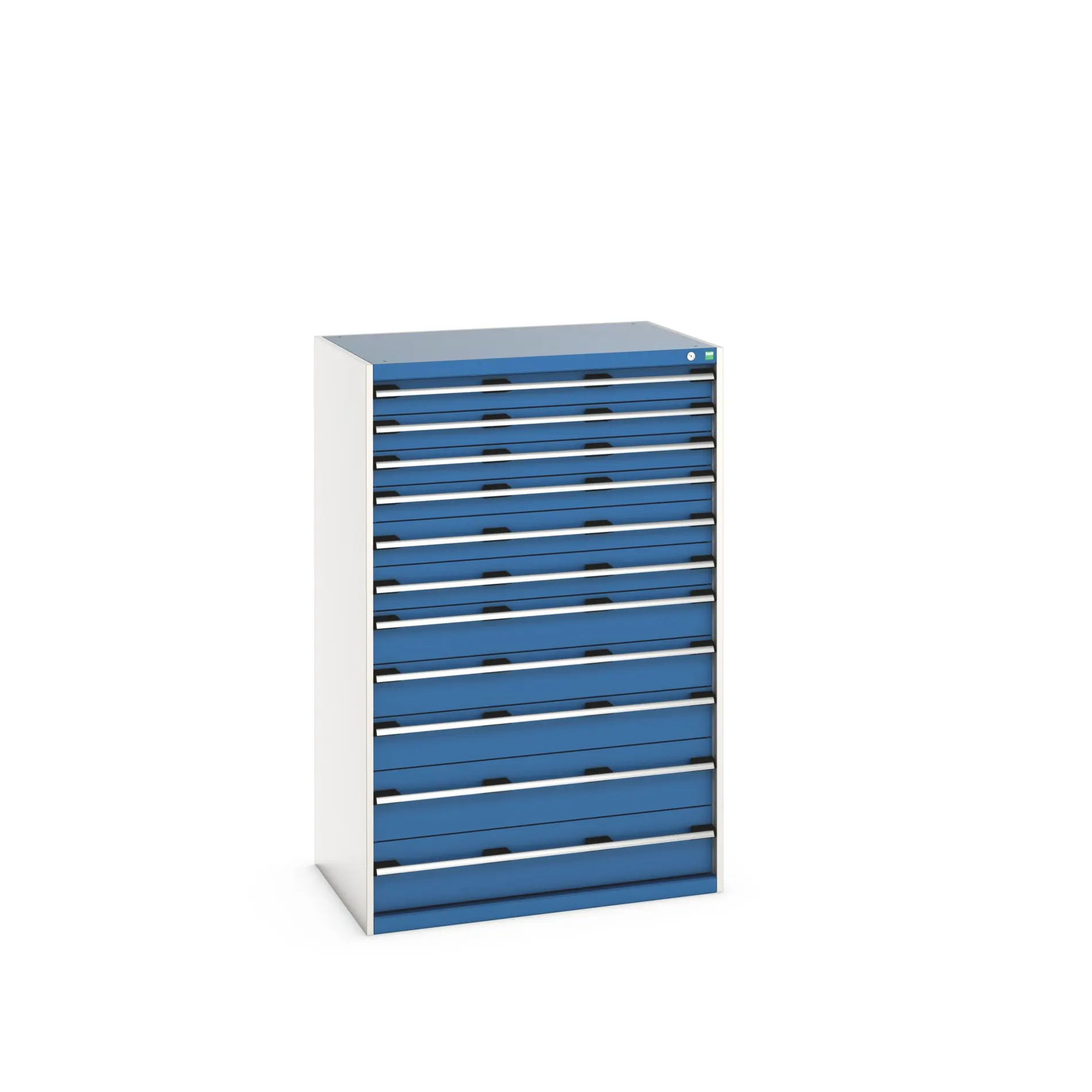 Produktfoto 1 von Bott 11 Stahl Schubladenbehälter Schrank Blau, 1600 mm x 750 mm x 1050 mm