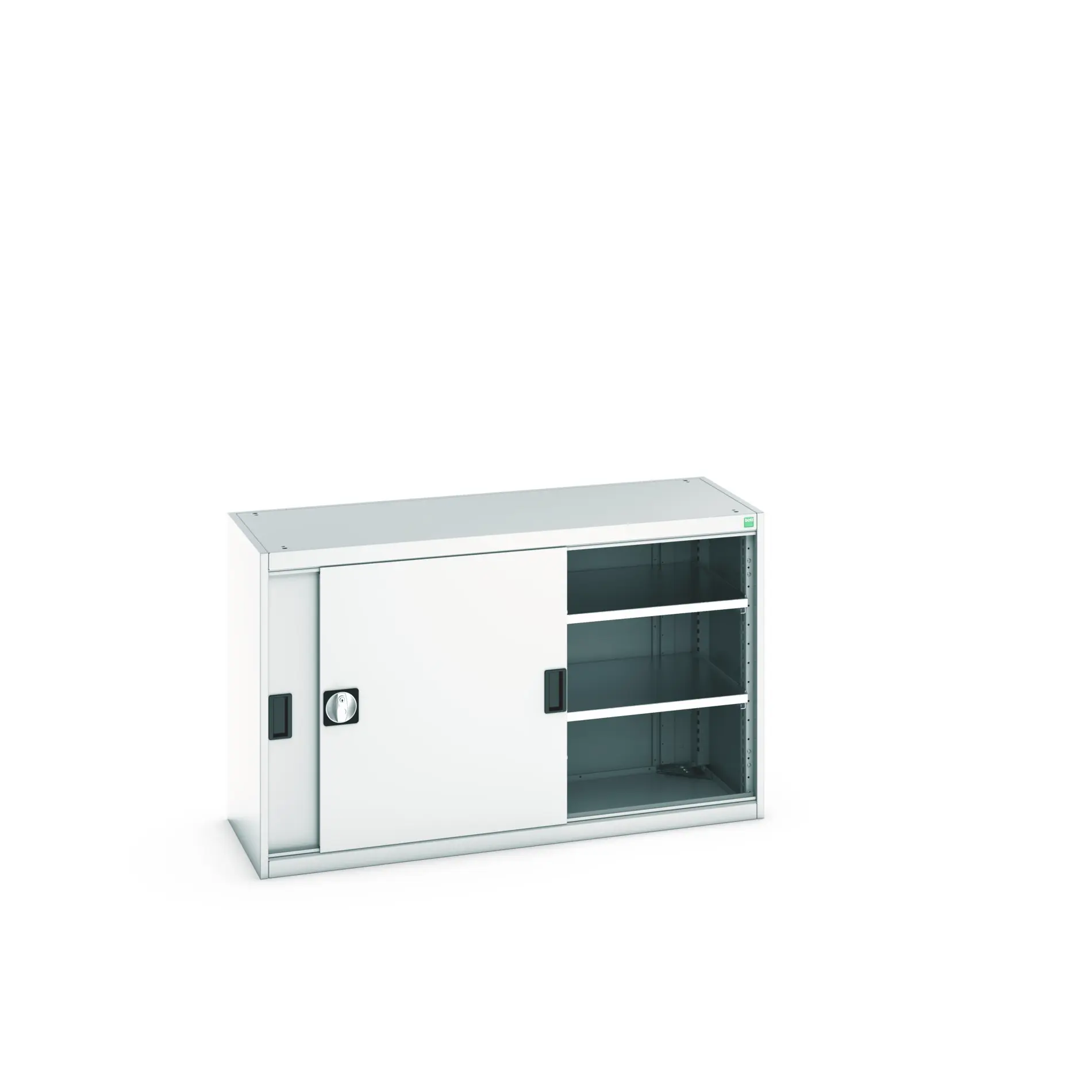 Produktfoto 1 von Bott Aufbewahrungsschrank Typ Regalschrank Freistehend 2 Tür/en 2 Regal/e 800 mm 1300 mm Ja 525 mm Stahlblech