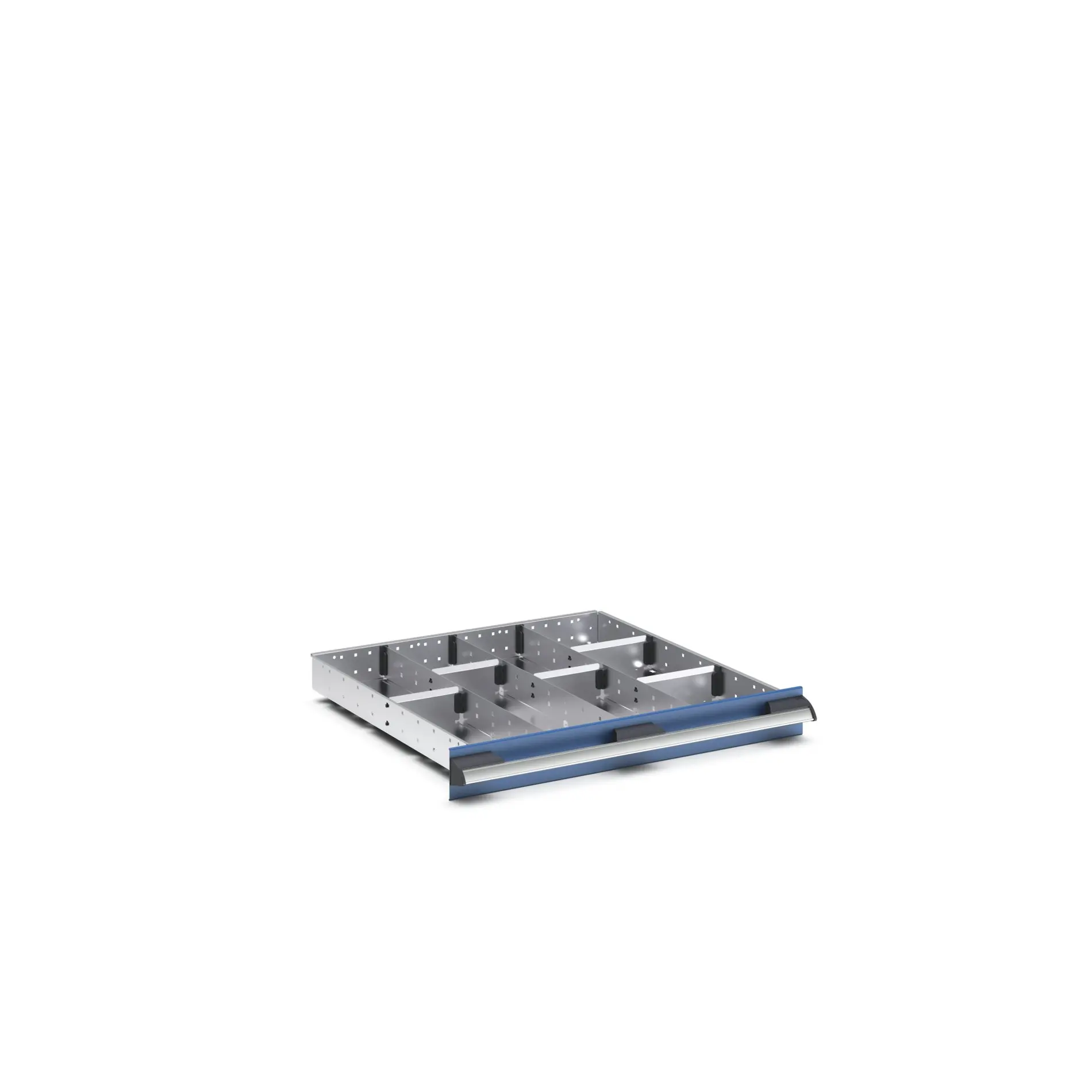 Produktfoto 1 von Bott Teiler Sortiment, Typ Trennwand für Schubladen, Stahlblech, Silber 650 X 650 X 75mm