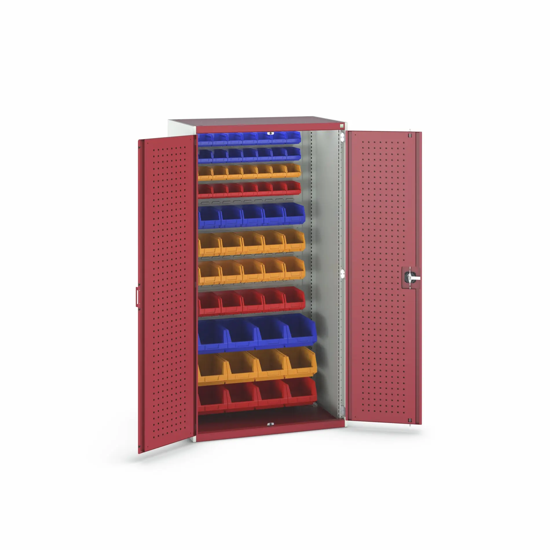 Produktfoto 1 von Bott Aufbewahrungsschrank Typ Schwerlast-Schrank mit Behältern Freistehend 2 Tür/en 2000 mm 1050 mm Ja 650 mm Stahlblech