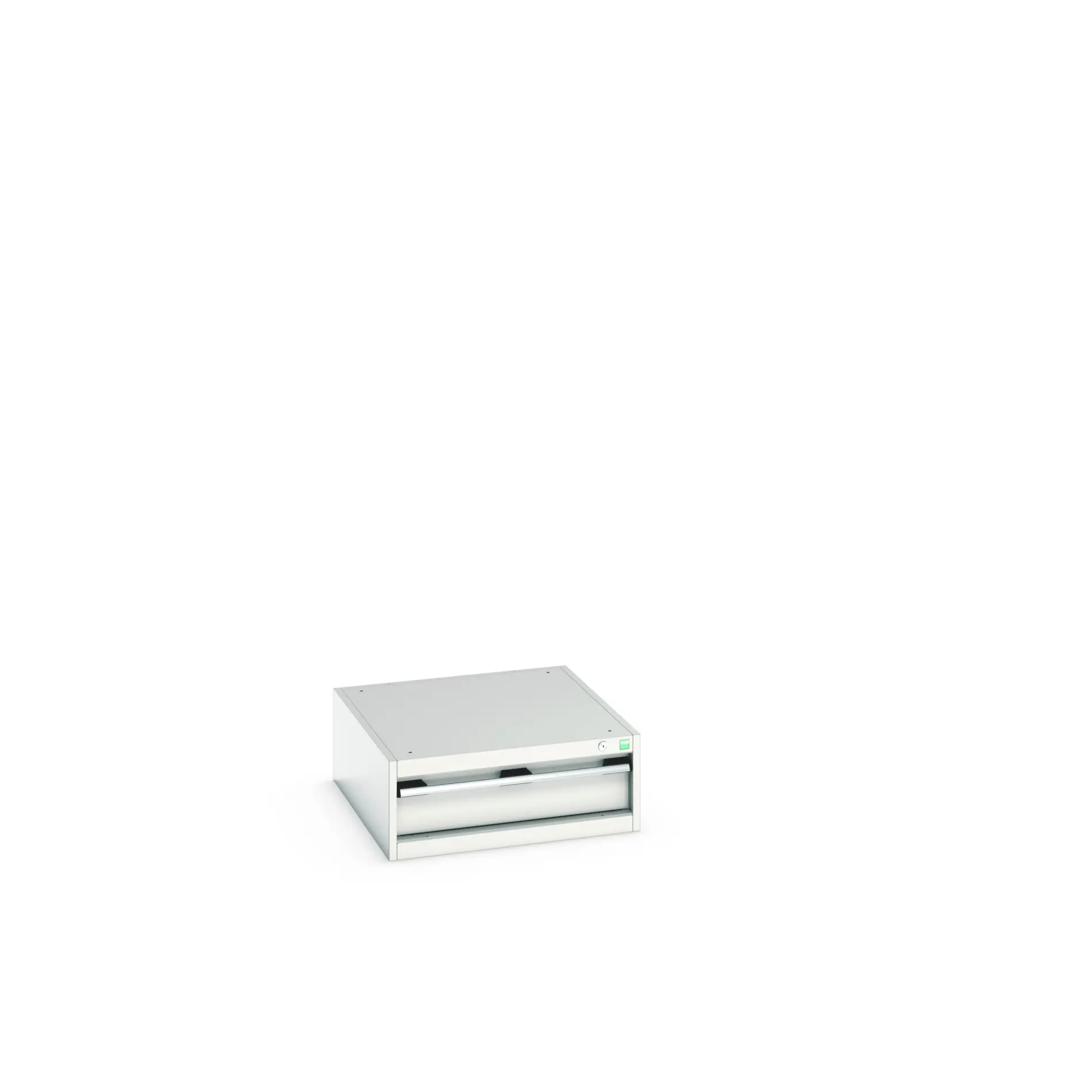 Produktfoto 1 von Bott 1 Stahl Schubladenbehälter Schrank Hellgrau, 250 mm x 750 mm x 650 mm