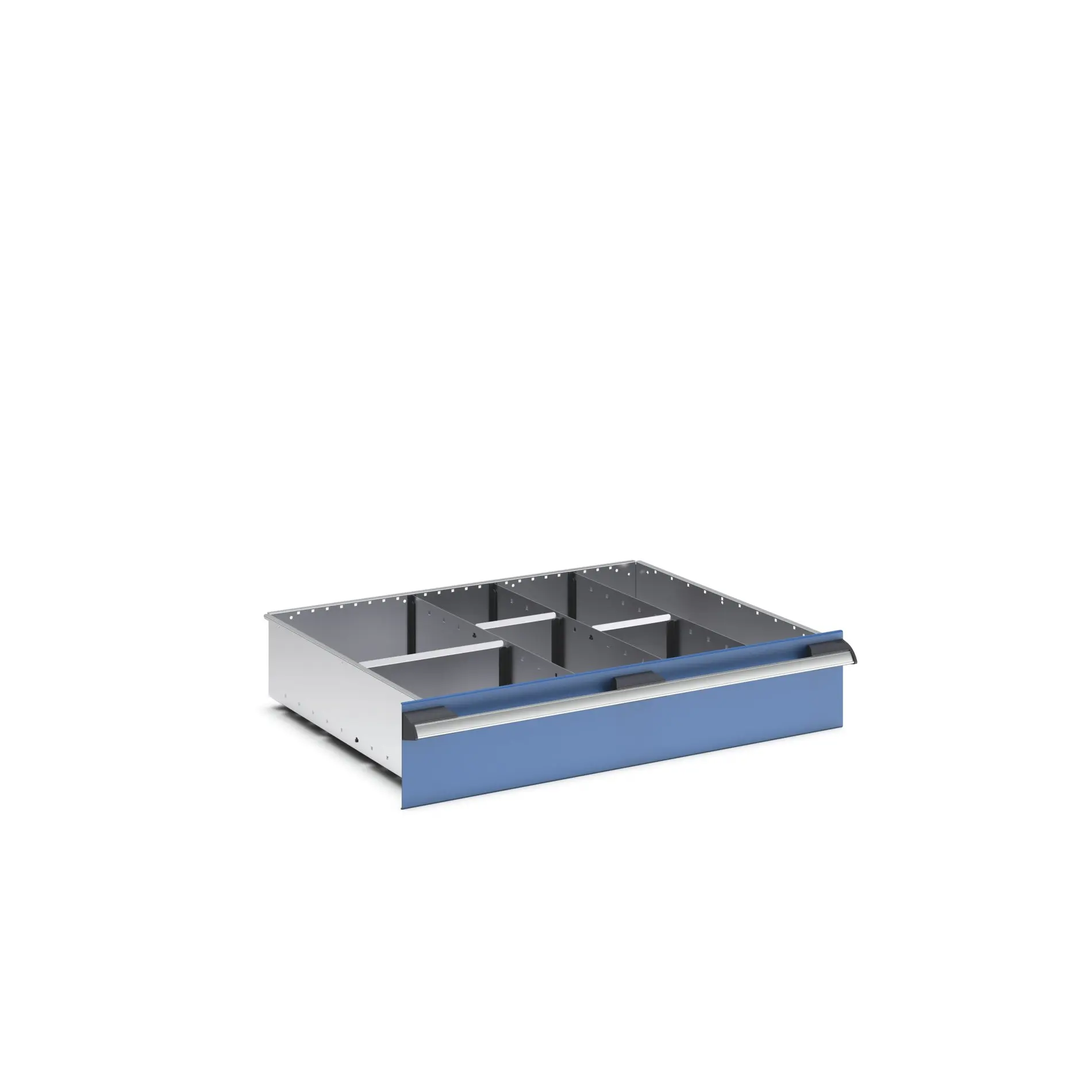 Produktfoto 1 von Bott Trennwandset, Typ Trennwand für Schubladen, Stahlblech, Silber