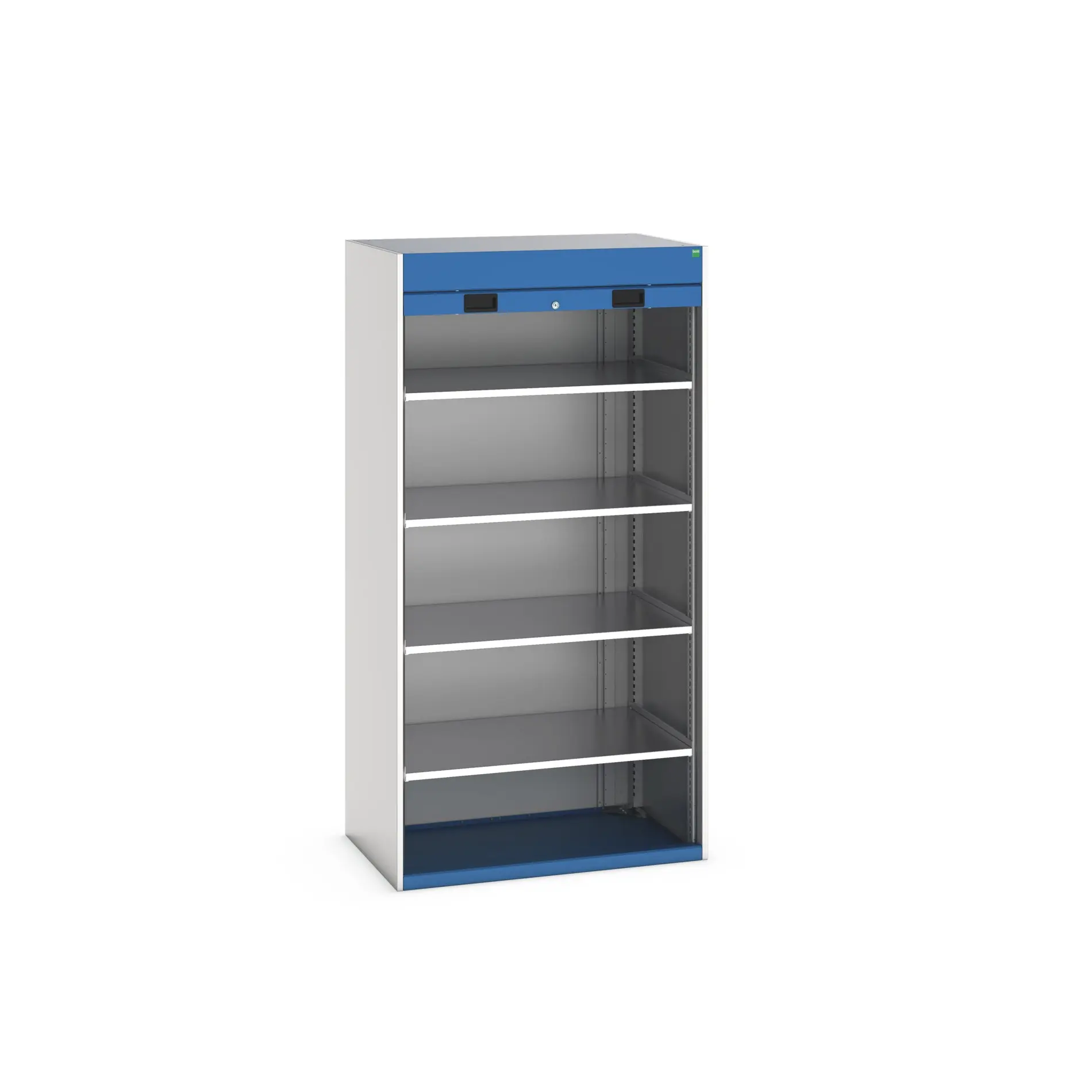 Produktfoto 1 von Bott Aufbewahrungsschrank Typ Regalschrank Freistehend 1 Tür/en 4 Regal/e 2000 mm 1050 mm 650 mm Stahlblech