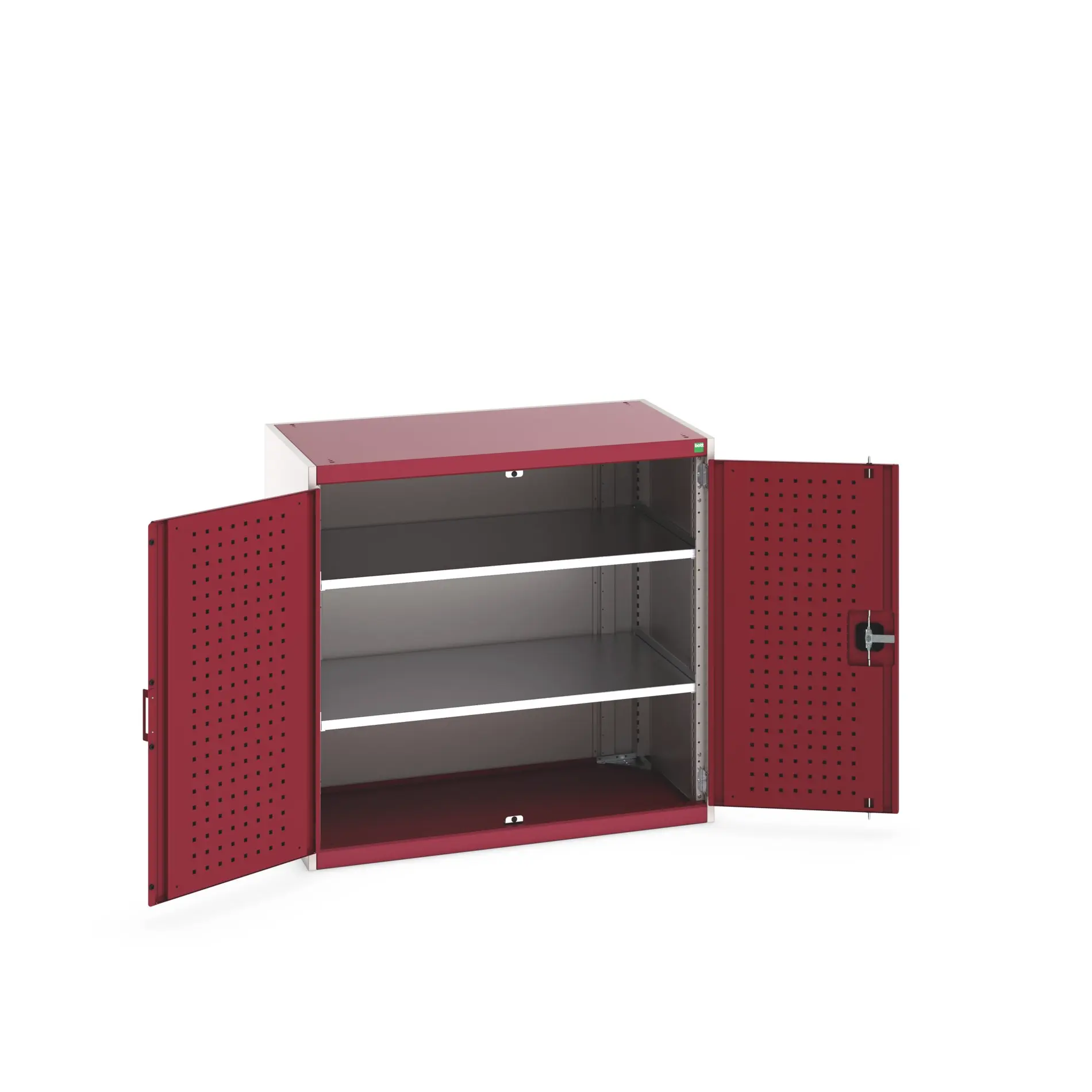 Produktfoto 1 von Bott Schrank Typ Regalschrank Bodenmontage 2 Tür/en 2 Regal/e Stahlblech