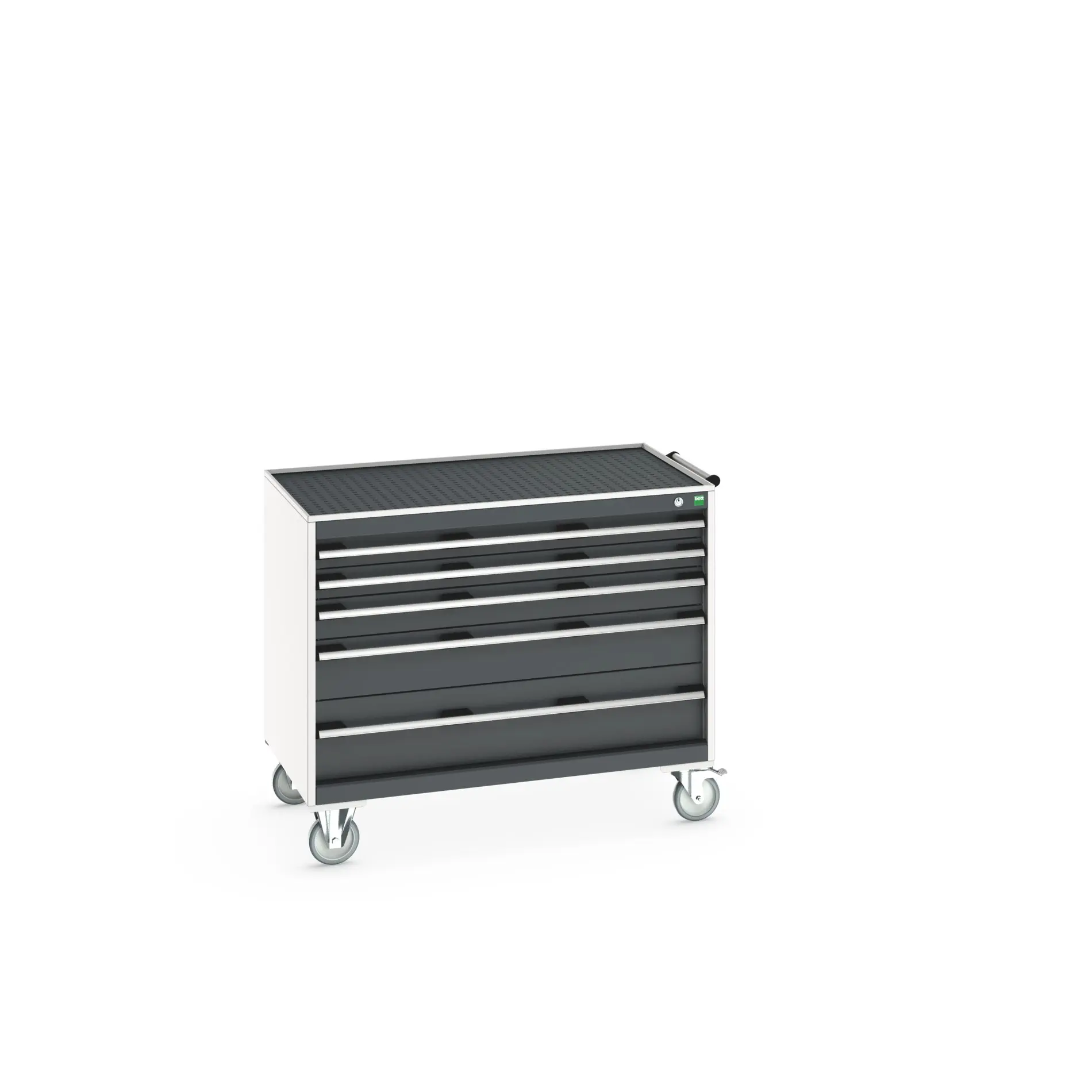 Produktfoto 1 von Bott Aufbewahrungsschrank Typ Beweglicher Schrank Freistehend 5 Schublade/n 885 mm 1050 mm 650 mm mit Rädern Stahlblech