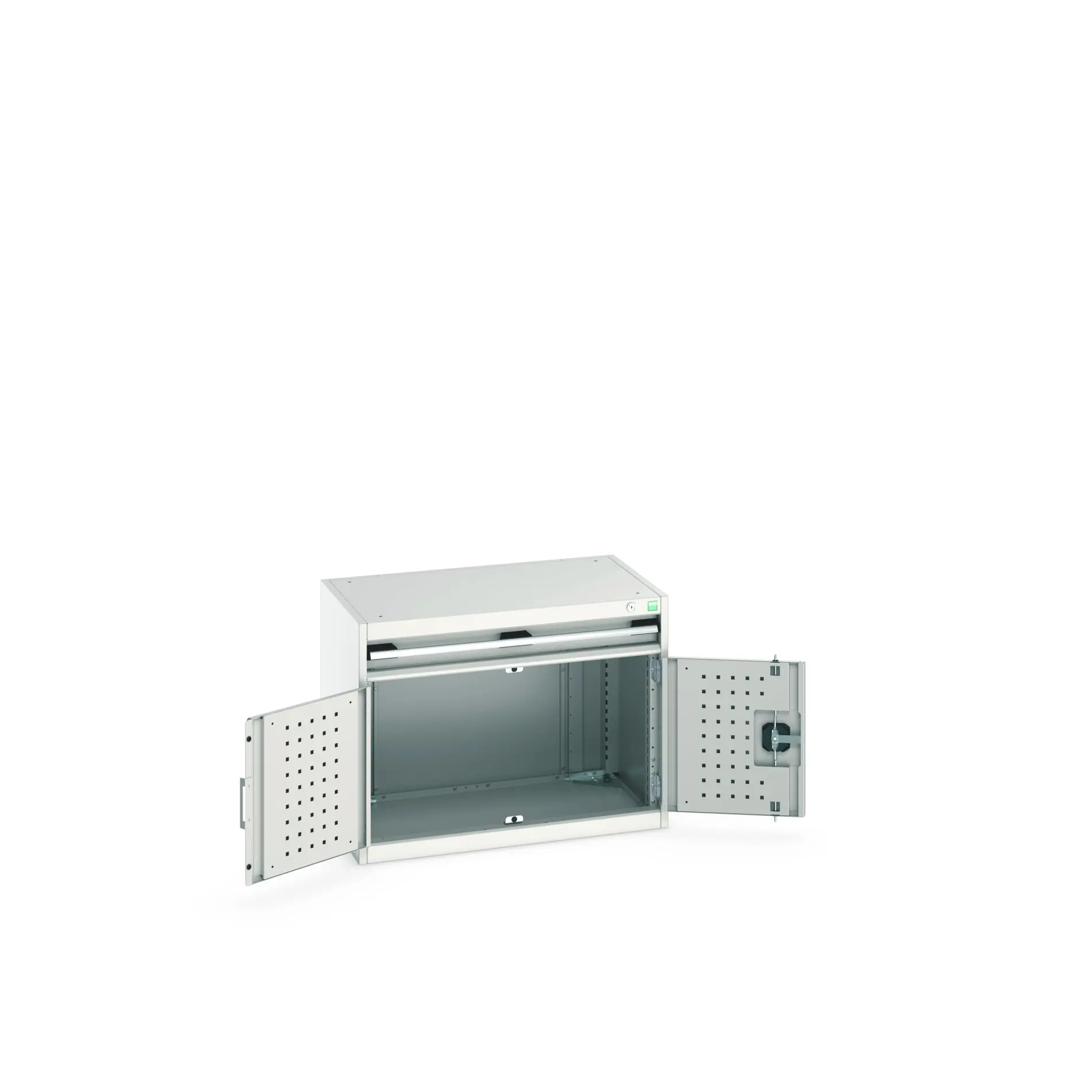 Produktfoto 1 von Bott Aufbewahrungsschrank Typ Schrank Freistehend 2 Tür/en 1 Schublade/n 600 mm 80 mm Ja 525 mm Stahlblech