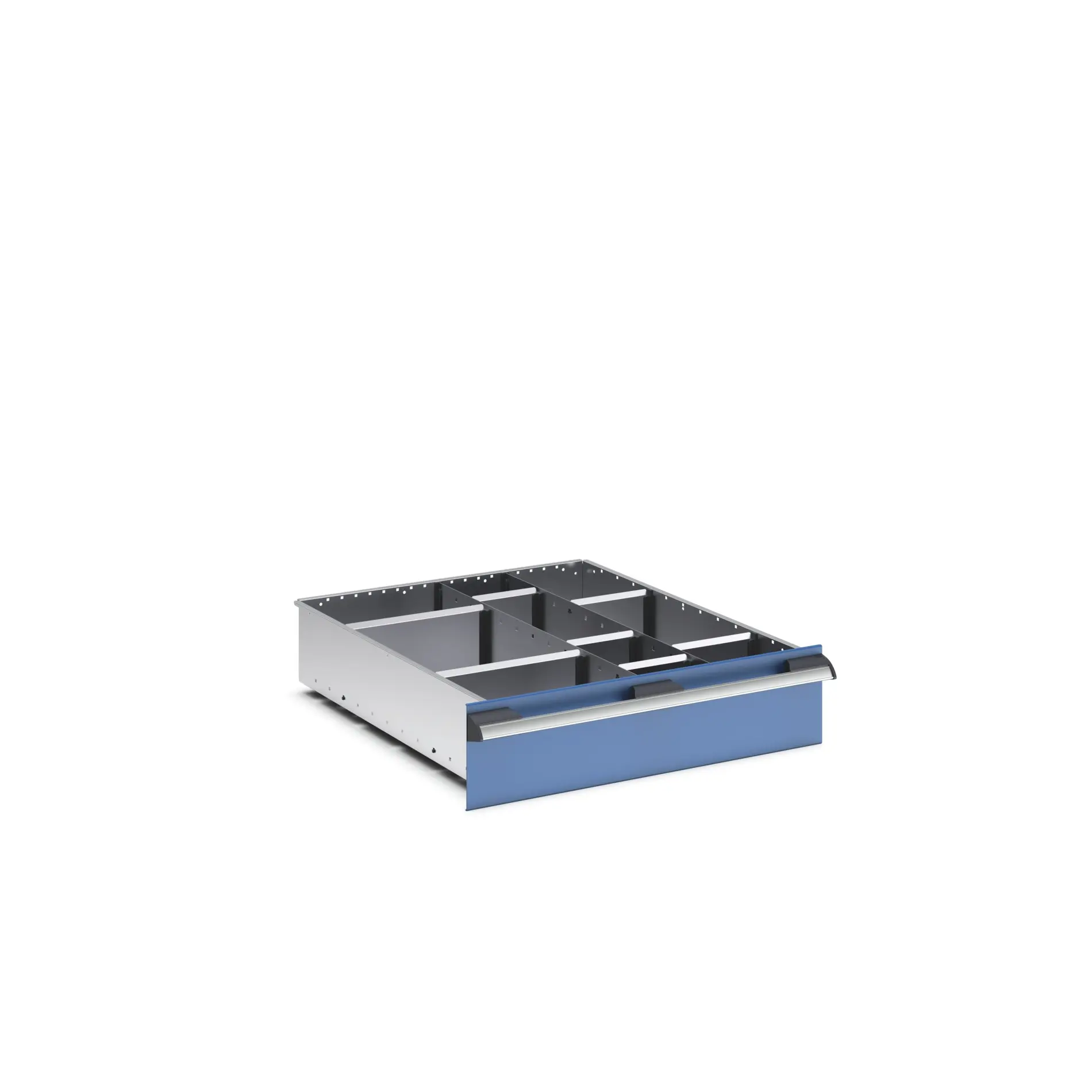 Produktfoto 1 von Bott Teiler Sortiment, Typ Trennwand für Schubladen, Stahlblech, Silber 650 X 750 X 150mm