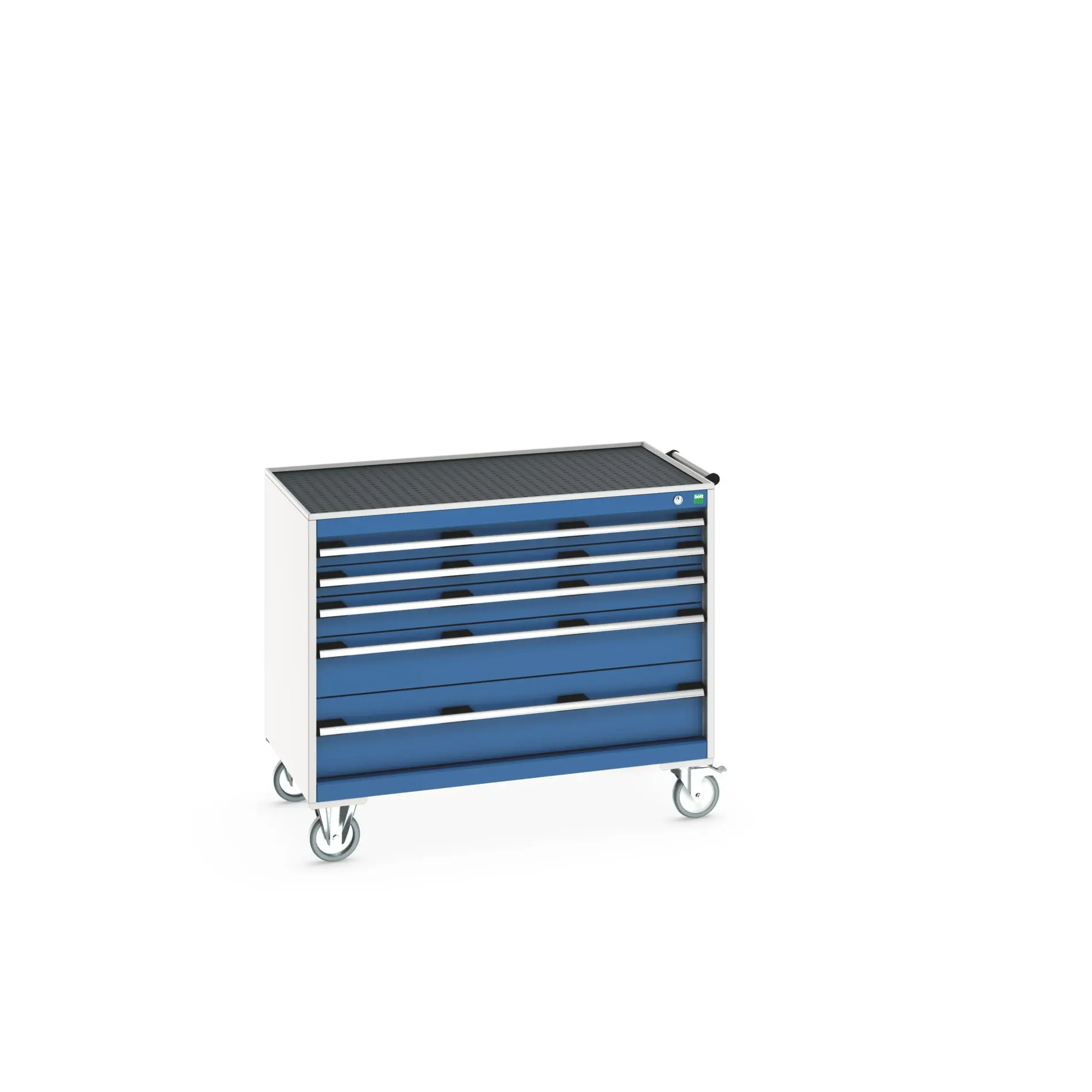 Produktfoto 1 von Bott Aufbewahrungsschrank Typ Beweglicher Schrank Freistehend 5 Schublade/n 885 mm 1050 mm 650 mm mit Rädern Stahlblech