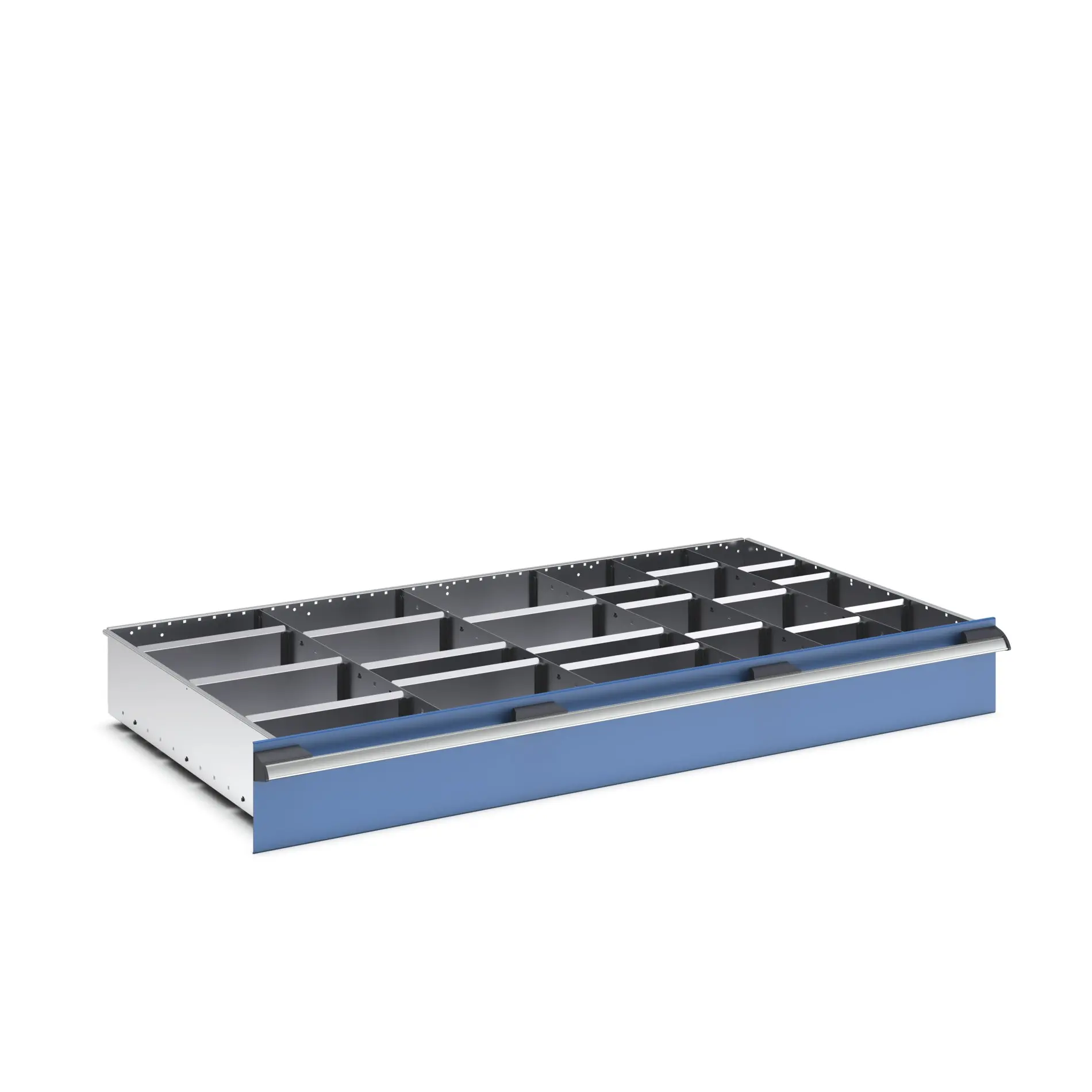 Produktfoto 1 von Bott Teiler Sortiment, Typ Trennwand für Schubladen, Stahlblech, Silber 1300 X 750 X 150mm