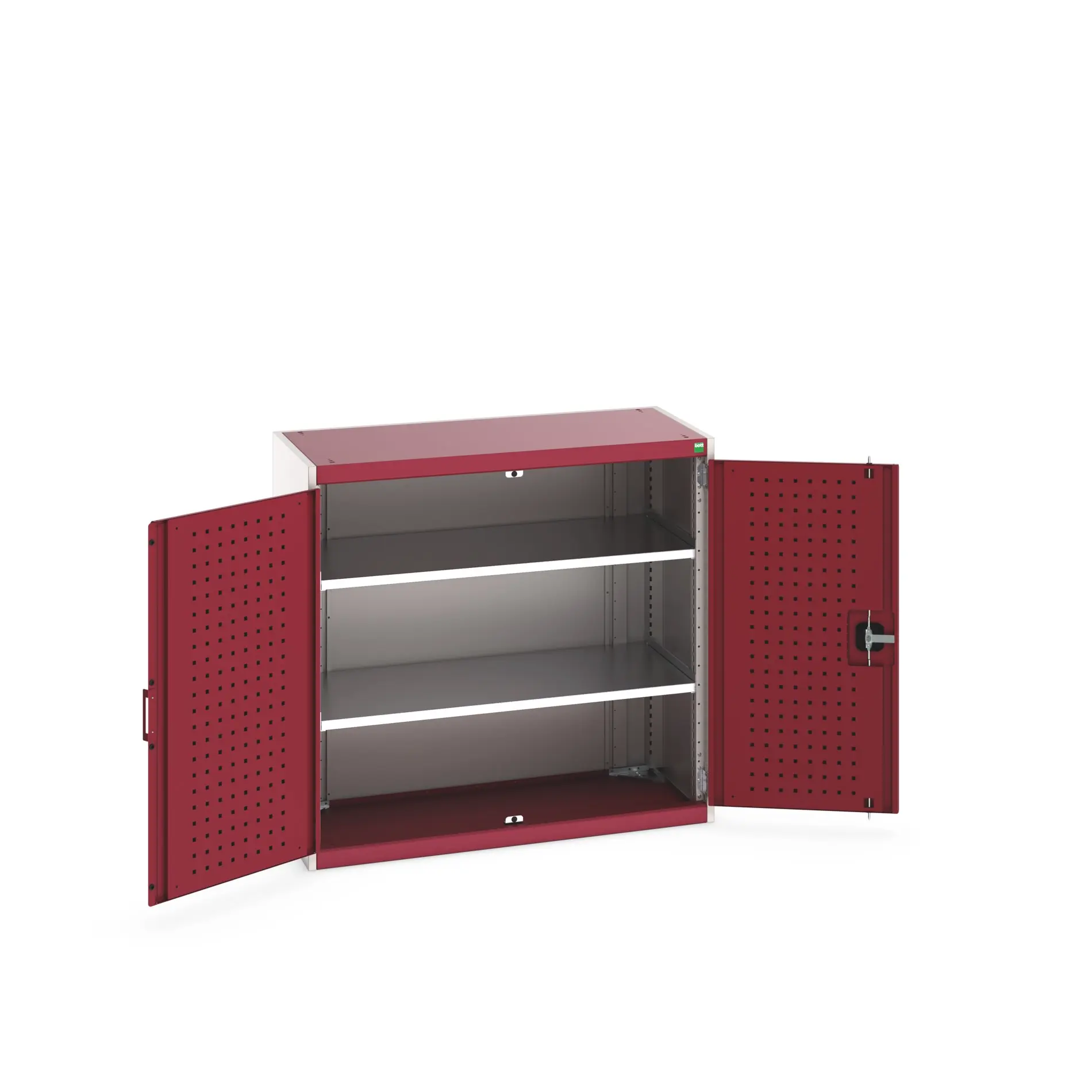 Produktfoto 1 von Bott Schrank Typ Regalschrank Bodenmontage 2 Tür/en 2 Regal/e Stahlblech