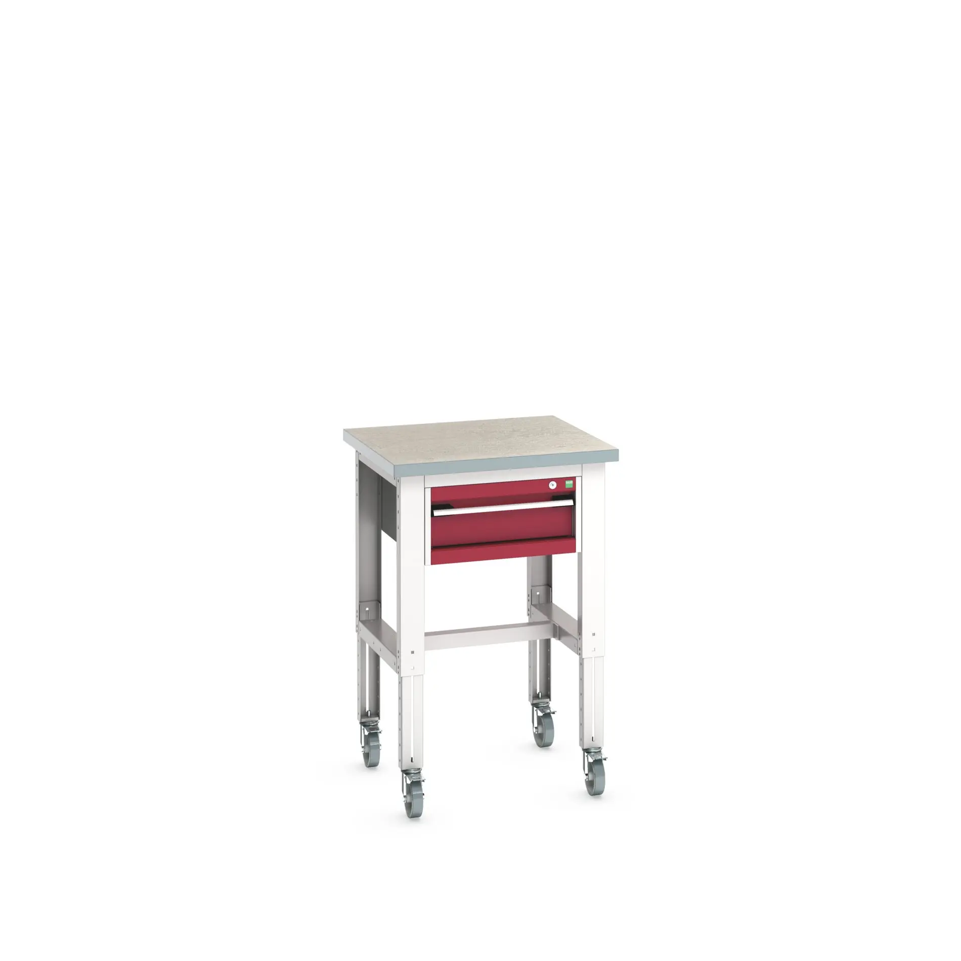 Produktfoto 1 von Bott Stahlblech Werkzeugkisten und Werkzeugschränke, Typ Mobiler Arbeitstisch 1 Schubladen mit Rädern, 840 mm x 750 mm x