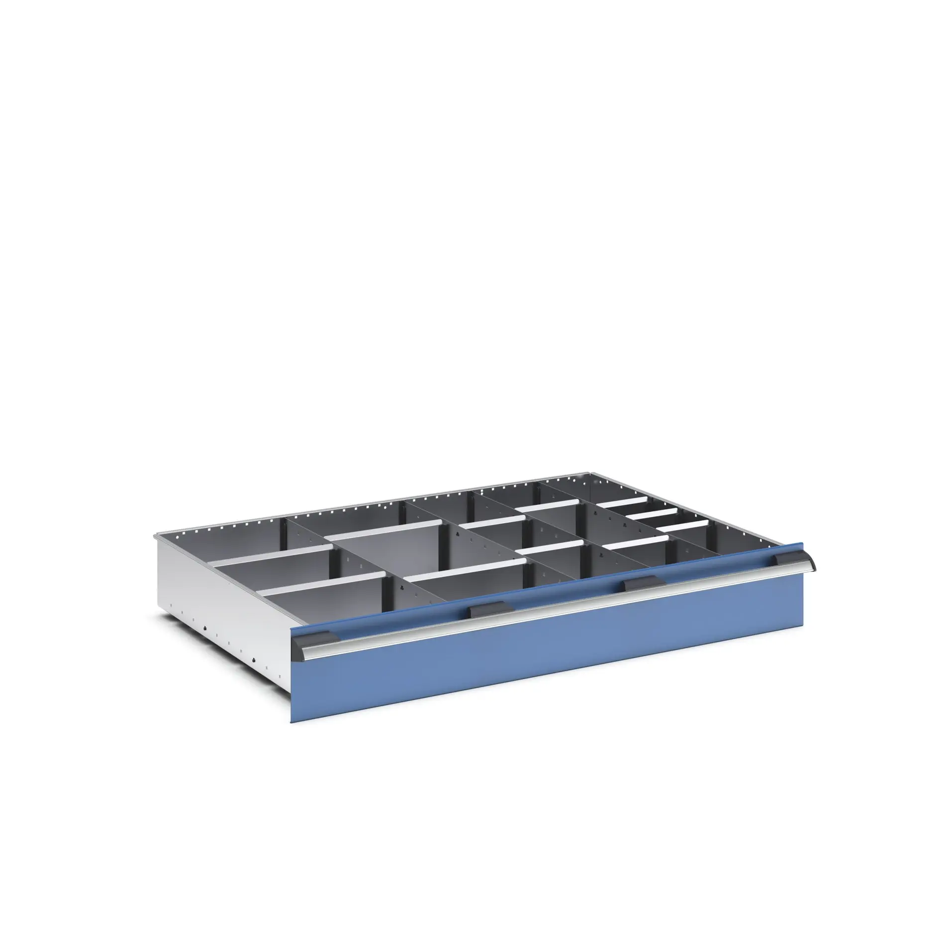 Produktfoto 1 von Bott Teiler Sortiment, Typ Trennwand für Schubladen, Stahlblech, Silber 1050 X 750 X 150mm