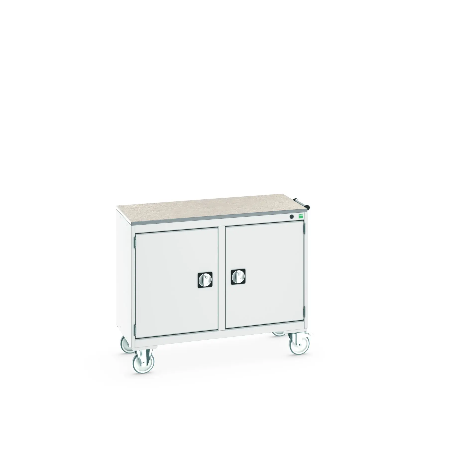 Produktfoto 1 von Bott Aufbewahrungsschrank Typ Beweglicher Schrank Freistehend 2 Tür/en 2 Regal/e 890 mm 1050 mm 525 mm mit Rädern