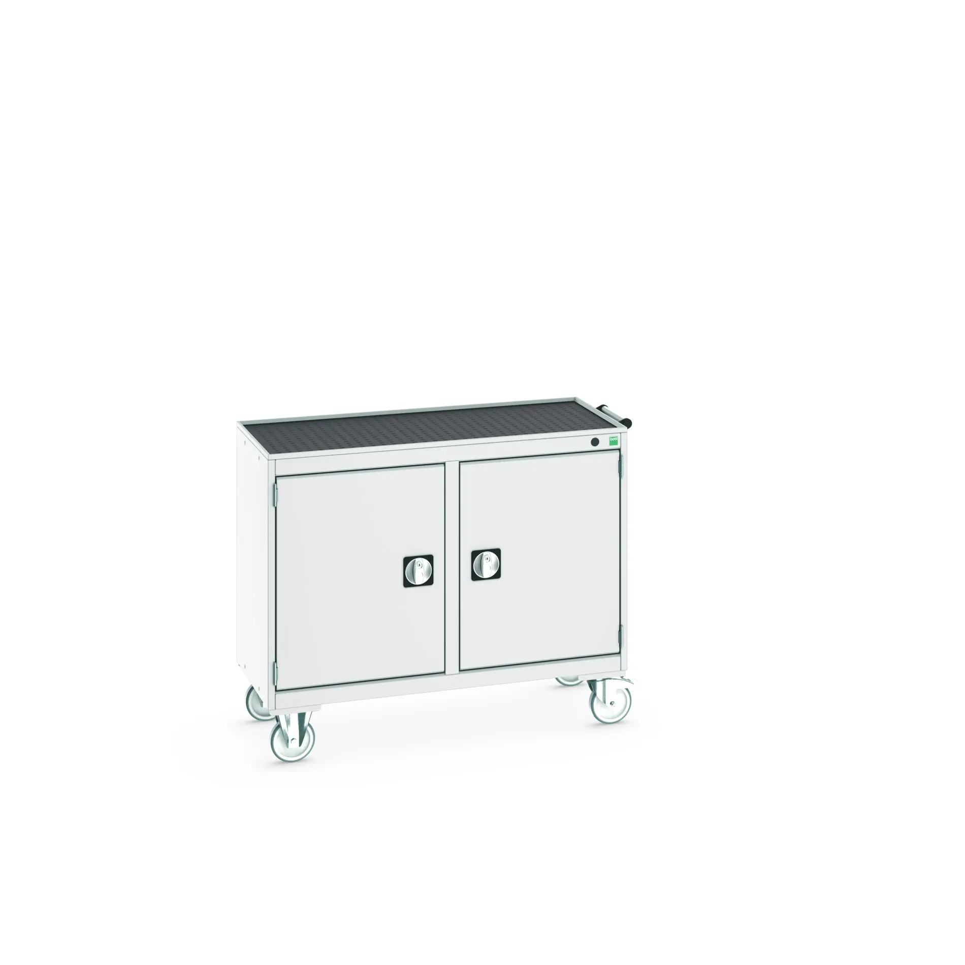 Produktfoto 1 von Bott Aufbewahrungsschrank Typ Beweglicher Schrank Freistehend 2 Tür/en 2 Regal/e 885 mm 1050 mm 525 mm mit Rädern