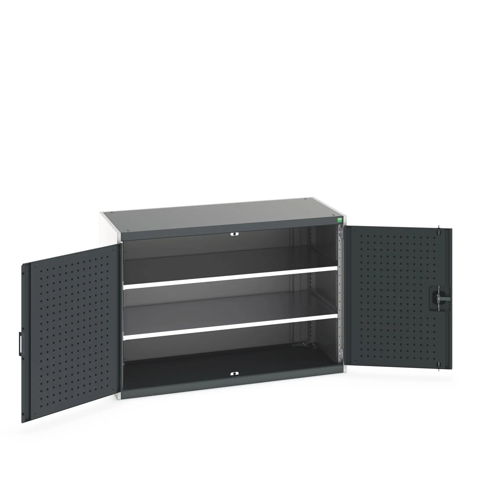 Bott Aufbewahrungsschrank Typ Regalschrank Freistehend 2 Tür/en 2 Regal/e 900 mm 1300 mm Ja 650 mm Stahlblech