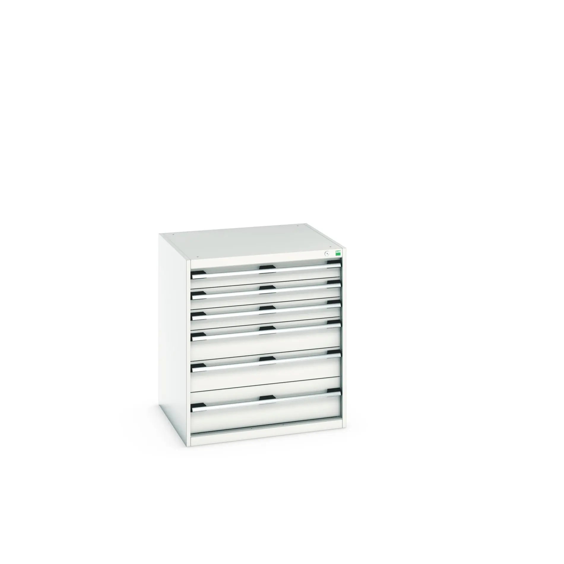 Produktfoto 1 von Bott 6 Stahl Schubladenbehälter Schrank Hellgrau, 900 mm x 750 mm x 800 mm