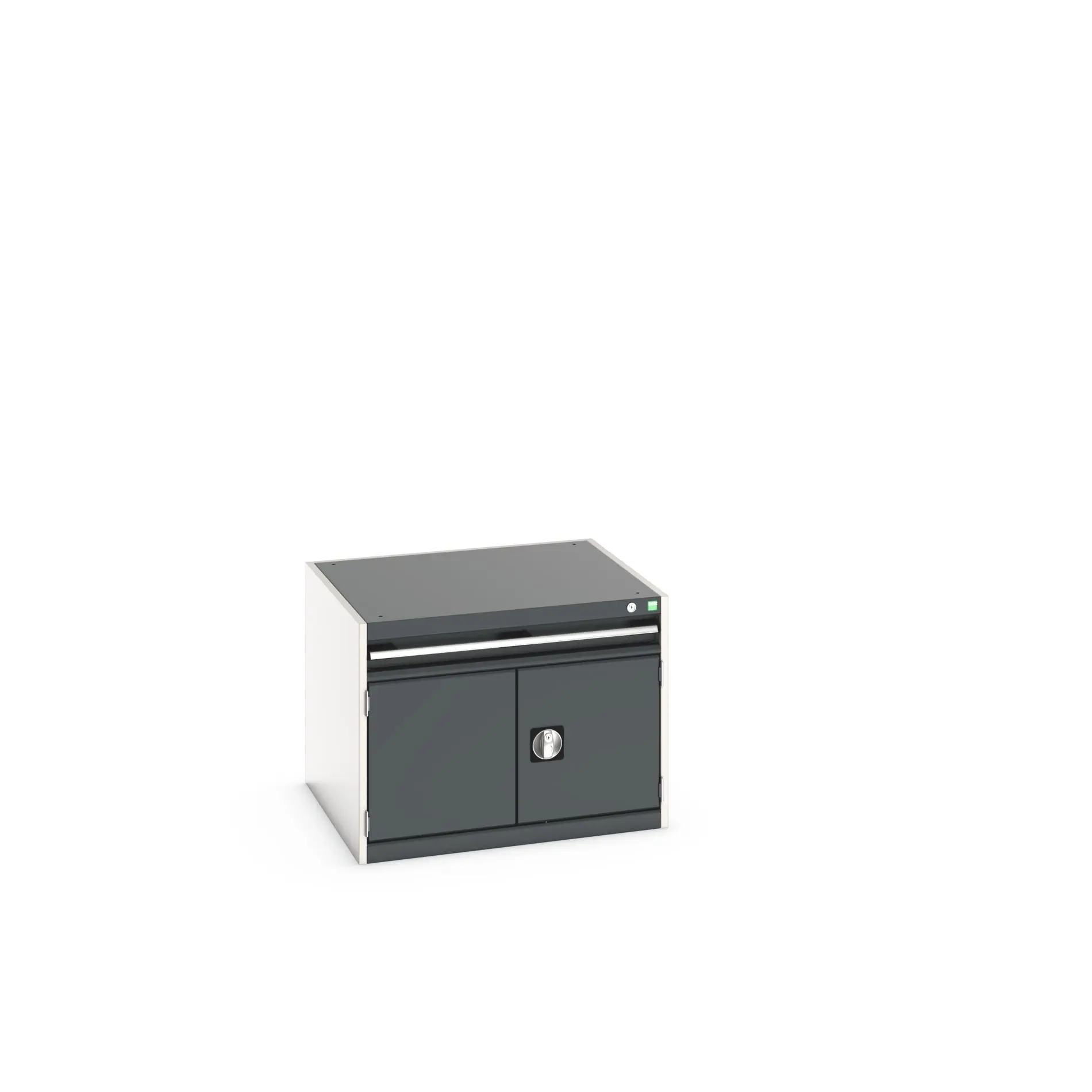 Produktfoto 1 von Bott Aufbewahrungsschrank Typ Schrank Freistehend 2 Tür/en 1 Schublade/n 600 mm 80 mm 750 mm Stahlblech