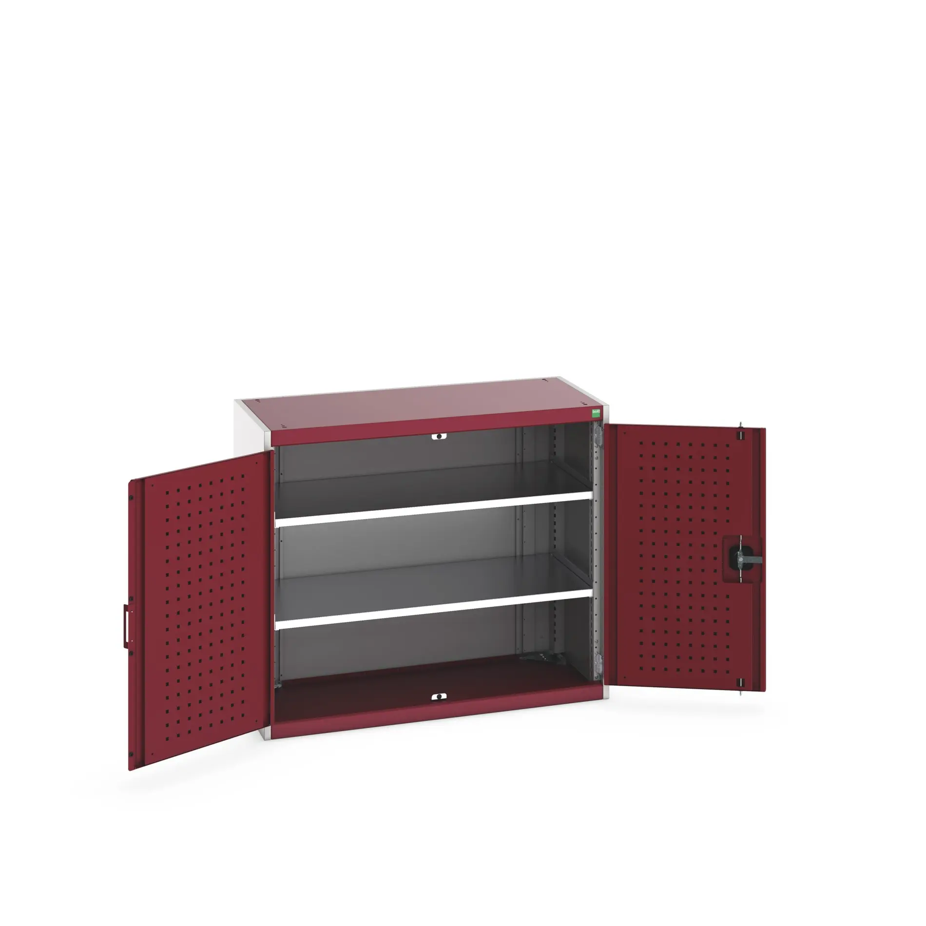 Produktfoto 1 von Bott Aufbewahrungsschrank Typ Regalschrank Freistehend 2 Tür/en 2 Regal/e 900 mm 1050 mm Ja 525 mm Stahlblech