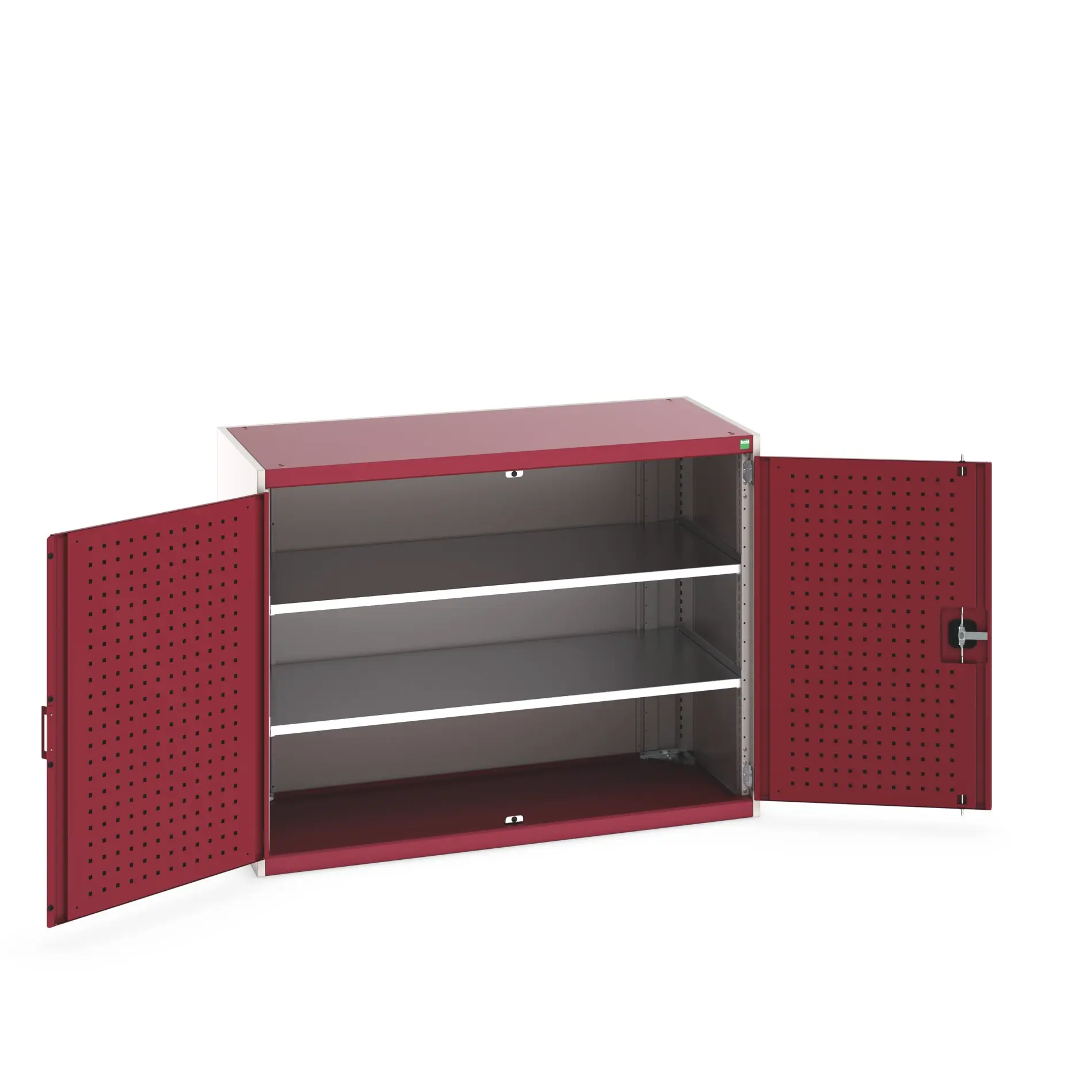 Produktfoto 1 von Bott Aufbewahrungsschrank Typ Regalschrank Freistehend 2 Tür/en 2 Regal/e 1000 mm 1300 mm Ja 650 mm Stahlblech