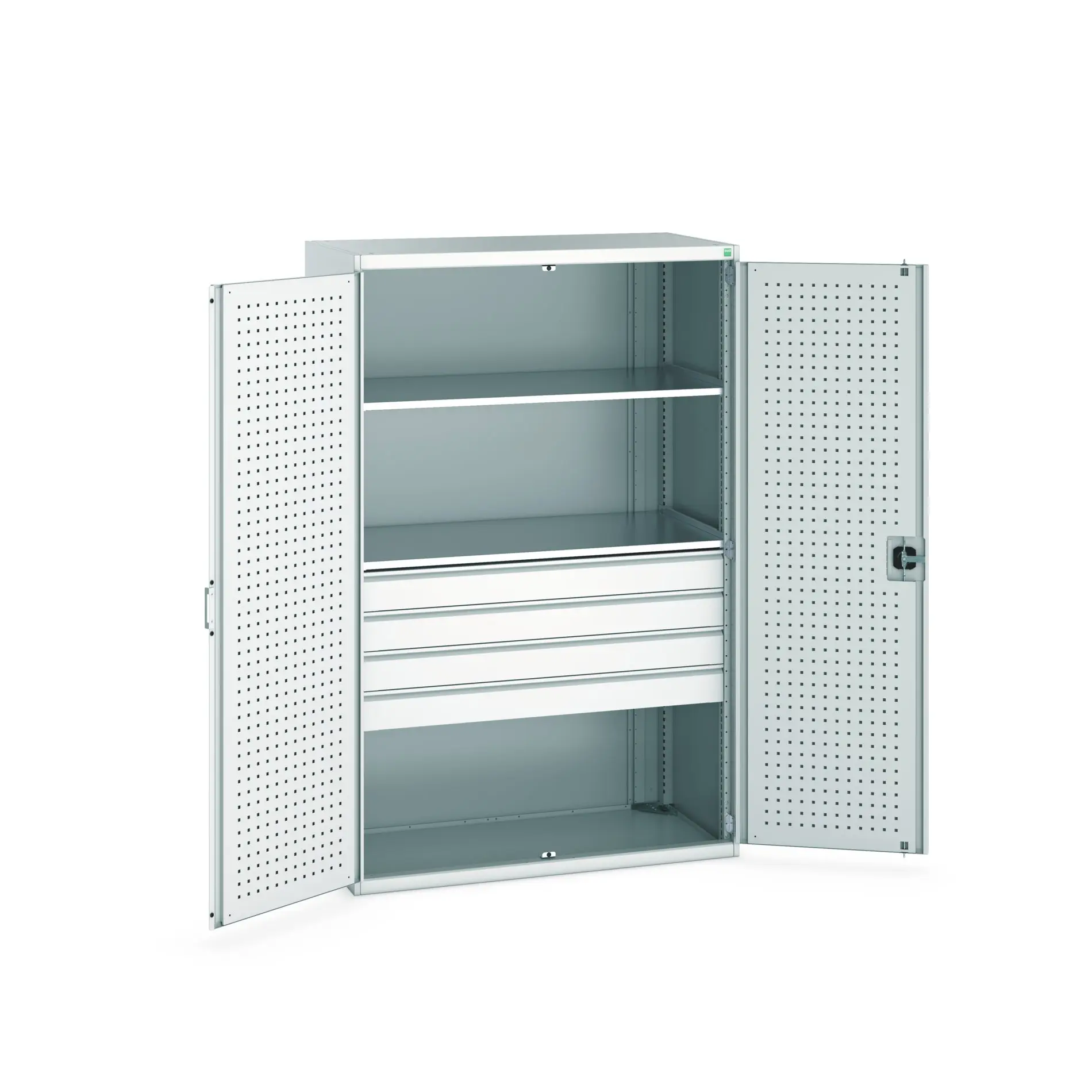 Produktfoto 1 von Bott Aufbewahrungsschrank Typ Bestückter Schrank Freistehend 2 Tür/en 2 Regal/e 4 Schublade/n 2000 mm 1300 mm Ja 650 mm