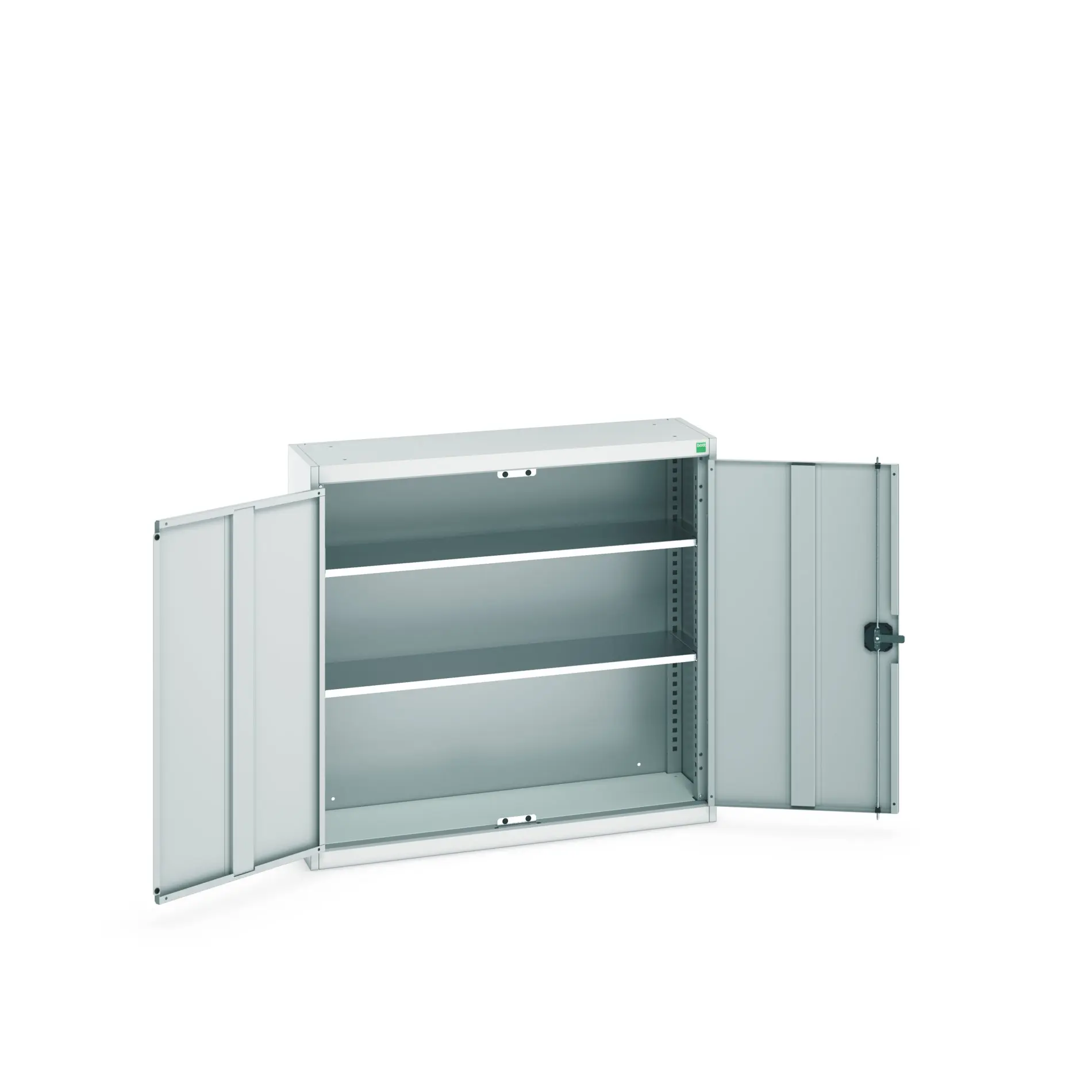 Produktfoto 1 von Bott Aufbewahrungsschrank Typ Regalschrank Freistehend 2 Tür/en 2 Regal/e 1000 mm 1050 mm 325 mm Stahlblech