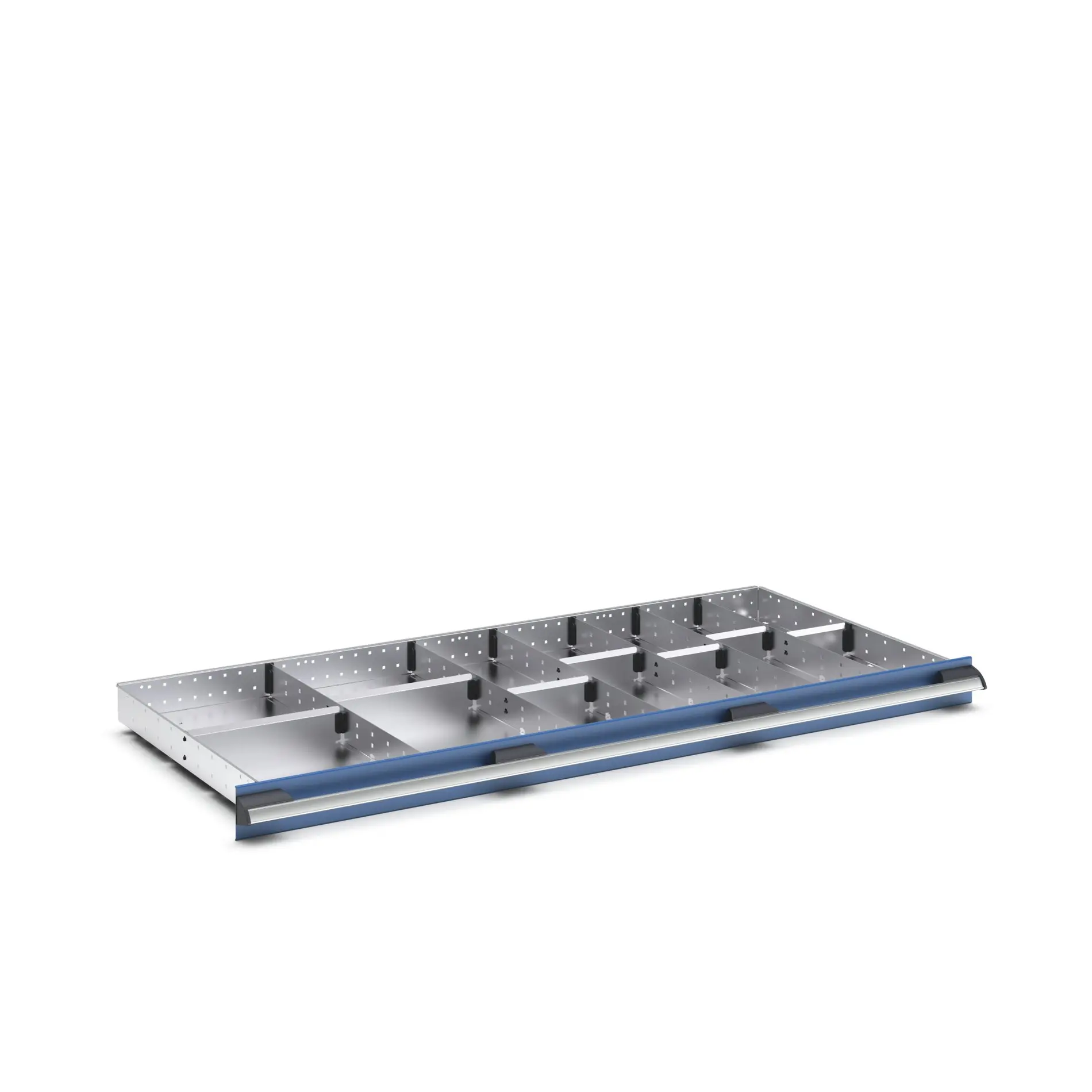 Produktfoto 1 von Bott Teiler Sortiment, Typ Trennwand für Schubladen, Stahlblech, Silber 1300 X 650 X 75mm