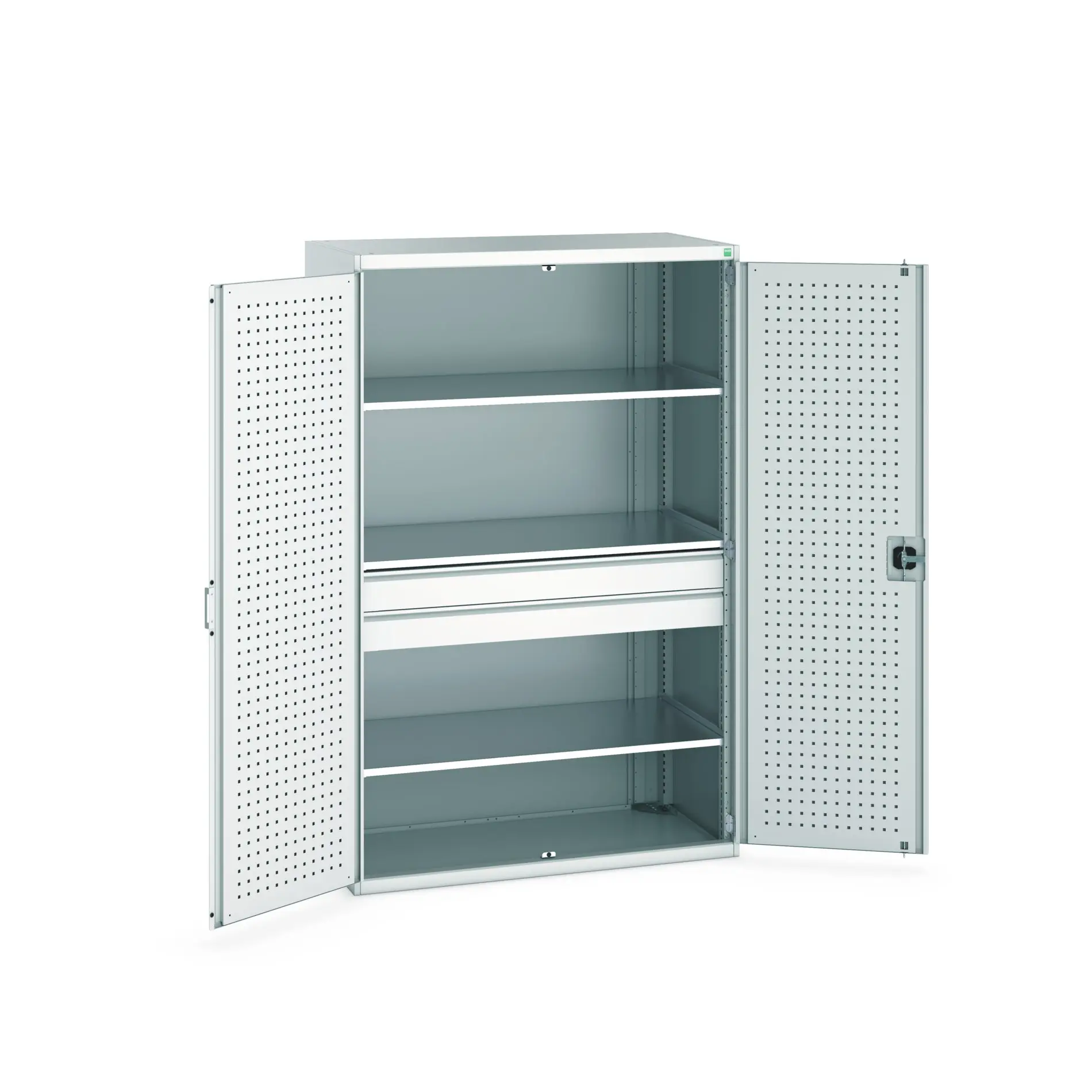 Produktfoto 1 von Bott Schrank Typ Bestückter Schrank Bodenmontage 2 Tür/en 3 Regal/e 2 Schublade/n Stahlblech