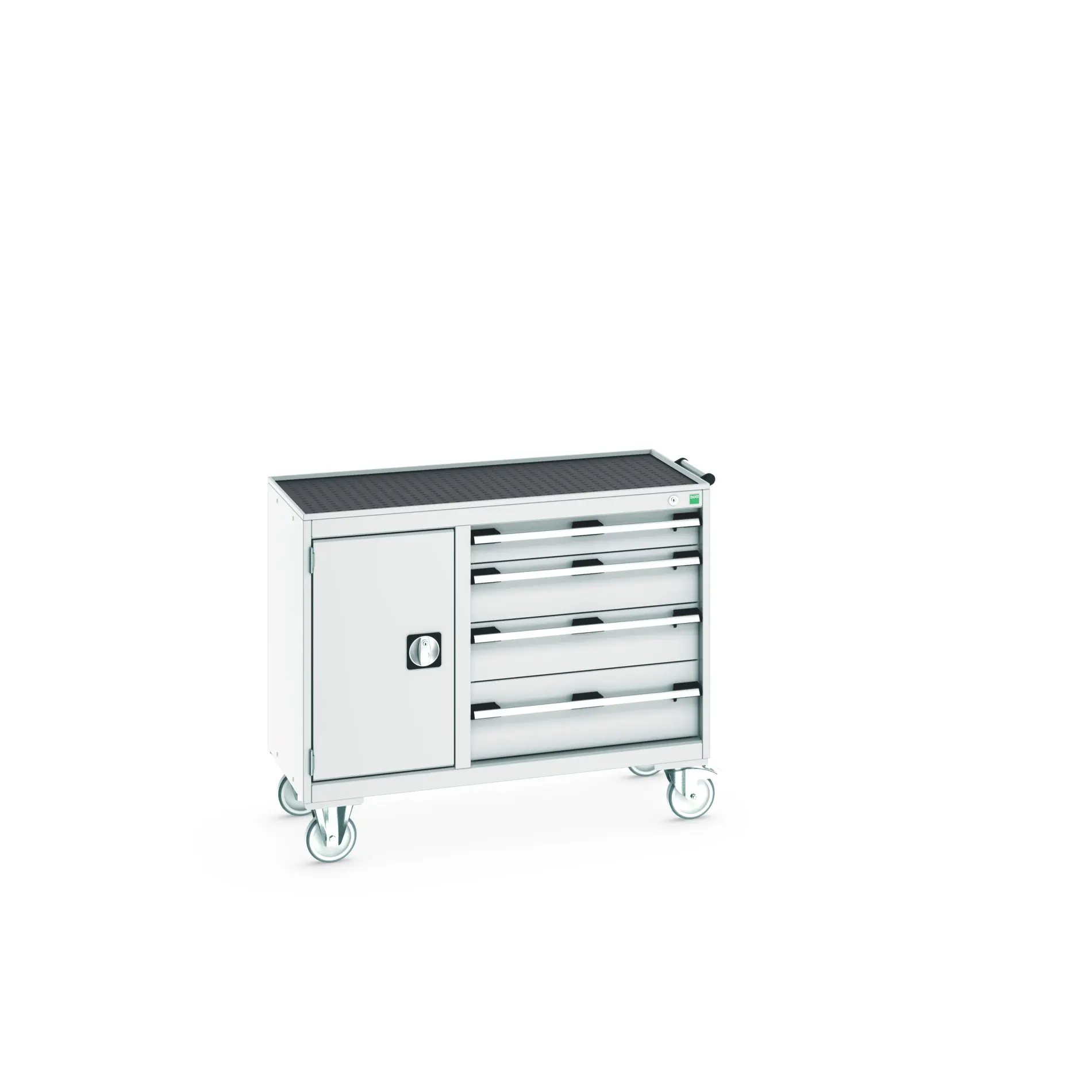 Produktfoto 1 von Bott Aufbewahrungsschrank Typ Beweglicher Schrank Bodenmontage 1 Tür/en 1 Regal/e 4 Schublade/n Stahlblech