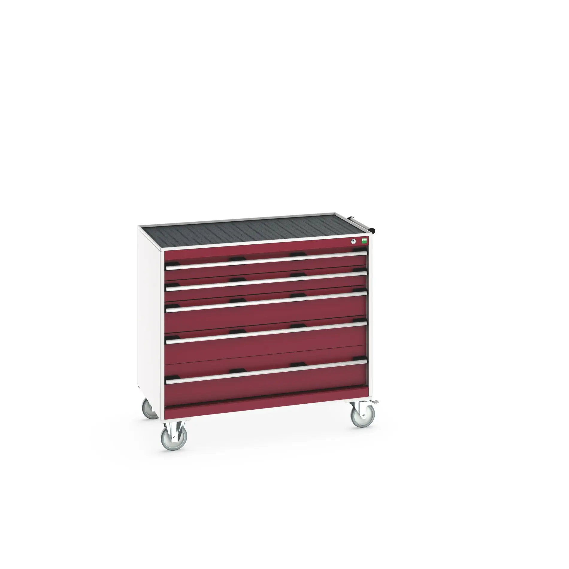 Produktfoto 1 von Bott Aufbewahrungsschrank Typ Beweglicher Schrank Freistehend 5 Schublade/n 985 mm 1050 mm 650 mm mit Rädern Stahlblech