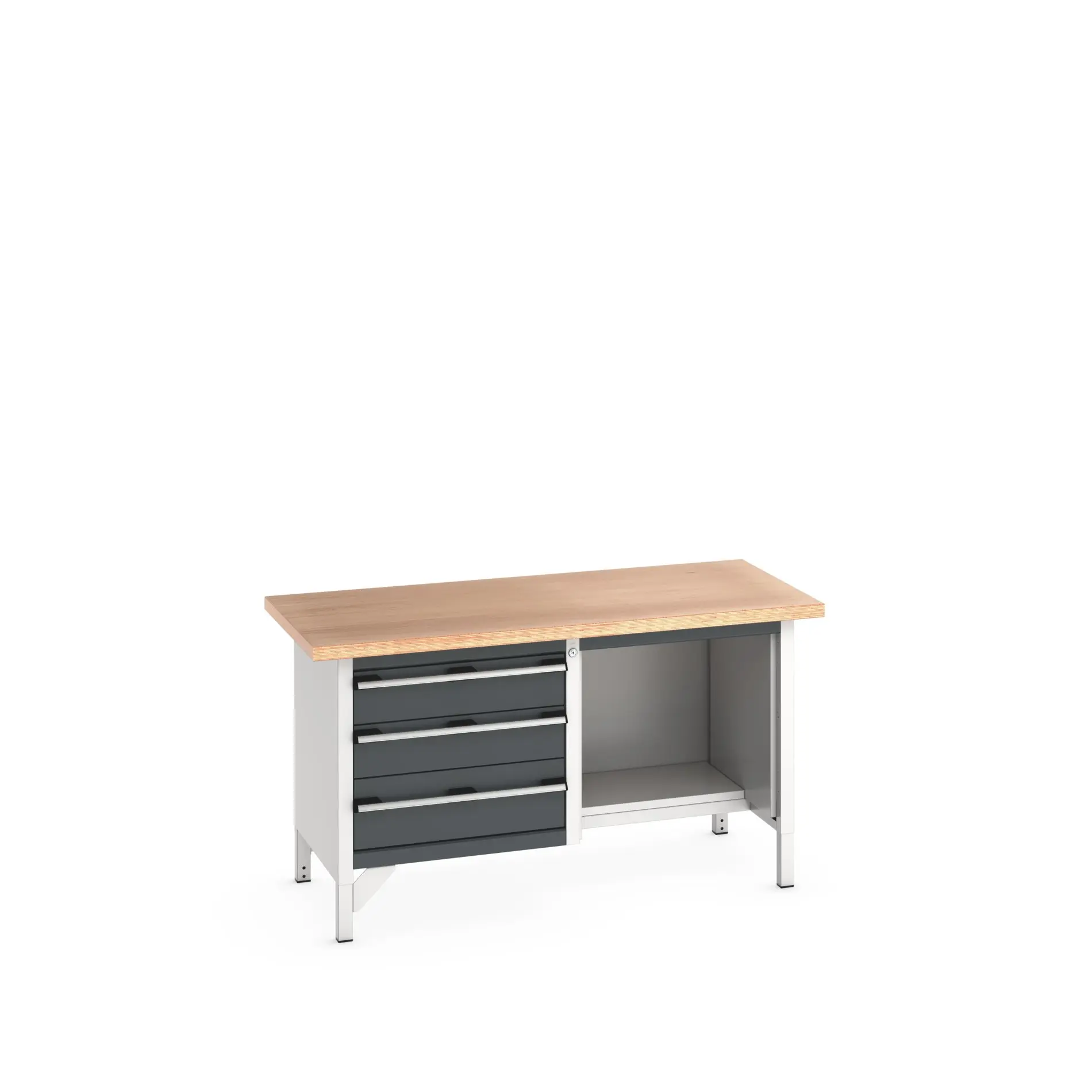 Produktfoto 1 von Bott 41002040.19V Aufbewahrungstisch Stahlblech Werkbank L. 1500 mm B. 750 mm H. 840 mm, Traglast 225kg