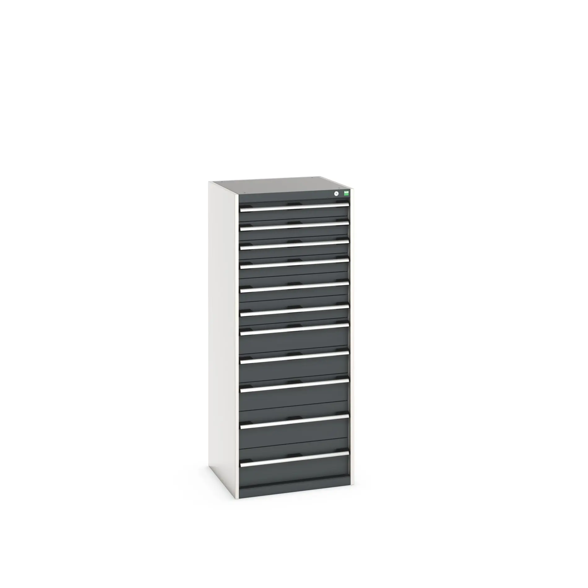 Produktfoto 1 von Bott 11 Stahl Schubladenbehälter Schrank Grau, 1600 mm x 650 mm x 650 mm
