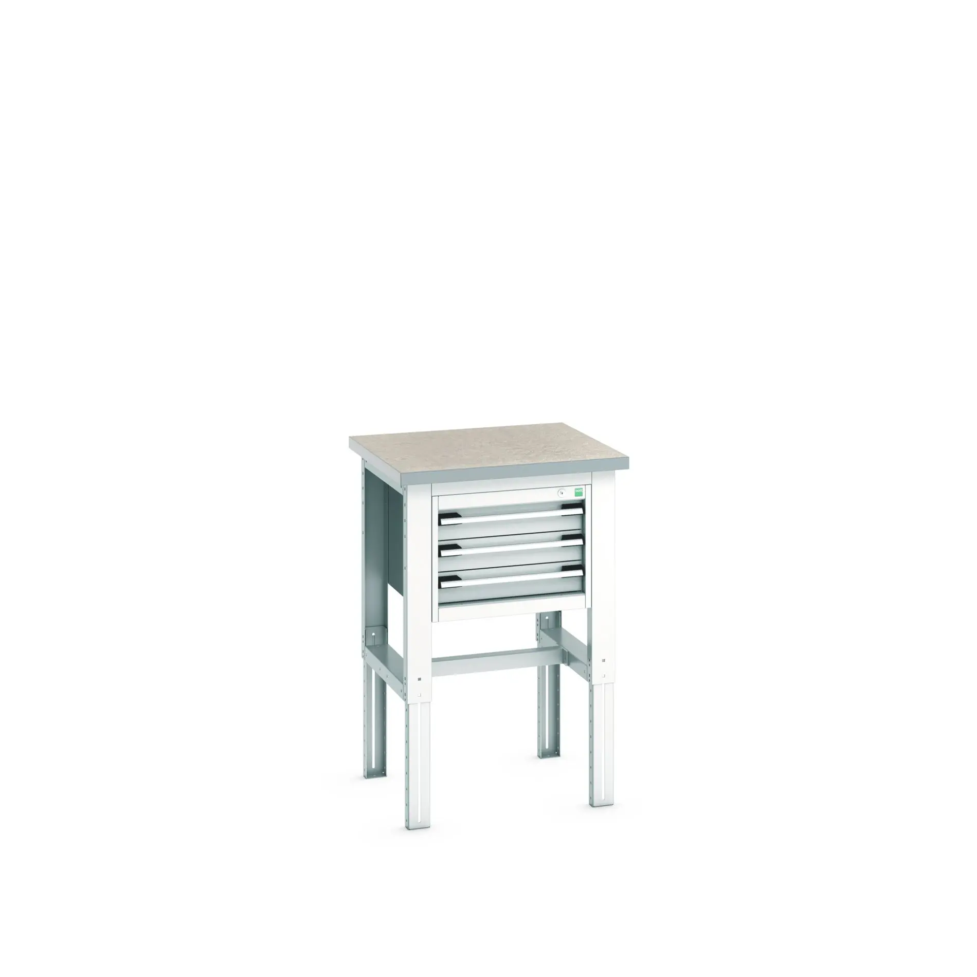 Produktfoto 1 von Bott Stahlblech Werkzeugkisten und Werkzeugschränke, Typ Mobiler Arbeitstisch 3 Schubladen, 1140 mm x 750mm x 750 mm