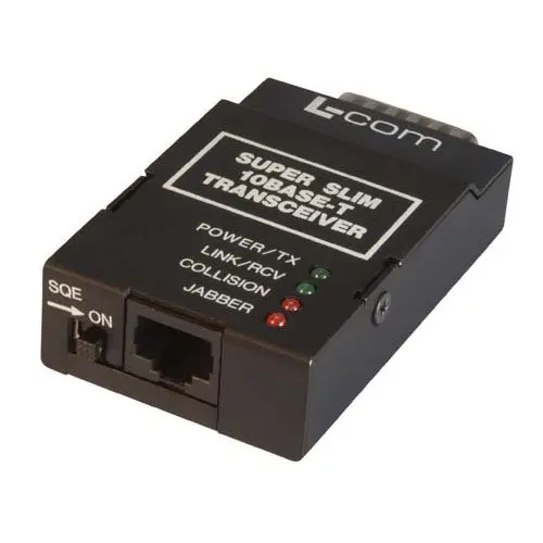 Produktfoto 1 von L-Com Ethernet-Medienkonverter 100 m, Anschluss: RJ45