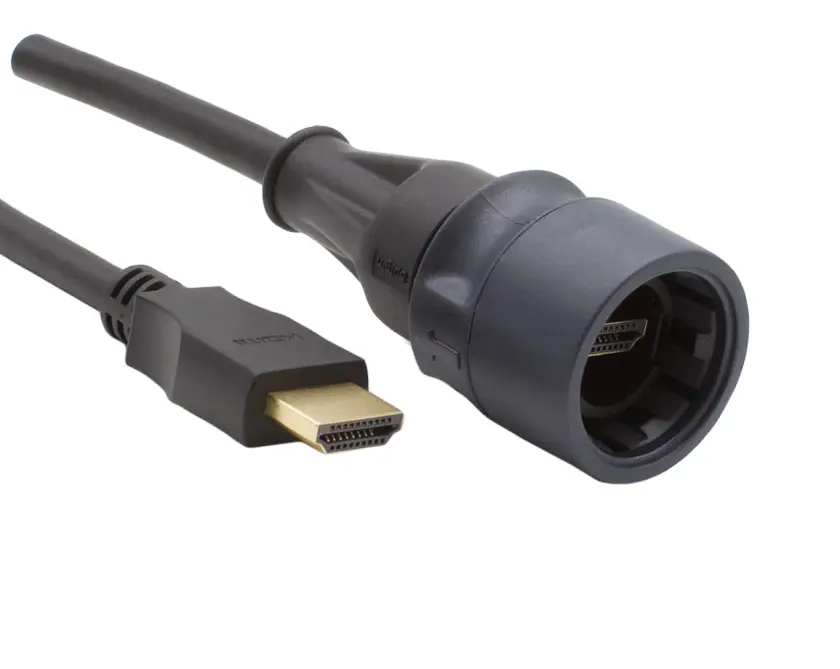 Produktfoto 1 von Bulgin PXP6060 HDMI-Kabel A HDMI Stecker B HDMI Stecker Ultra-Hochgeschwindigkeit, 3m
