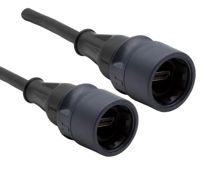 Produktfoto 1 von Bulgin PXP6061 HDMI-Kabel A HDMI Stecker B HDMI Stecker Ultra-Hochgeschwindigkeit, 2m