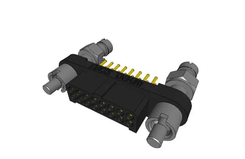 Produktfoto 1 von Amphenol Socapex MHDAS Leiterplattensteckverbinder Gerade, 16-polig / 2-reihig, Raster 1.27 mm Raster