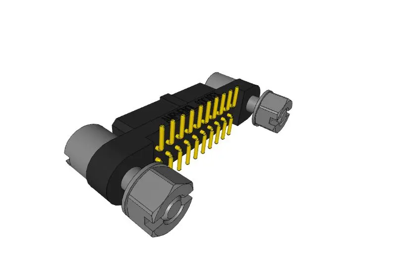 Produktfoto 1 von Amphenol Socapex MHDAS Leiterplattensteckverbinder Gerade, 20-polig / 2-reihig, Raster 1.27 mm Raster