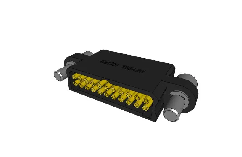 Produktfoto 1 von Amphenol Socapex MHDAS Leiterplattensteckverbinder Gerade, 22-polig / 2-reihig, Raster 1.27 mm Raster
