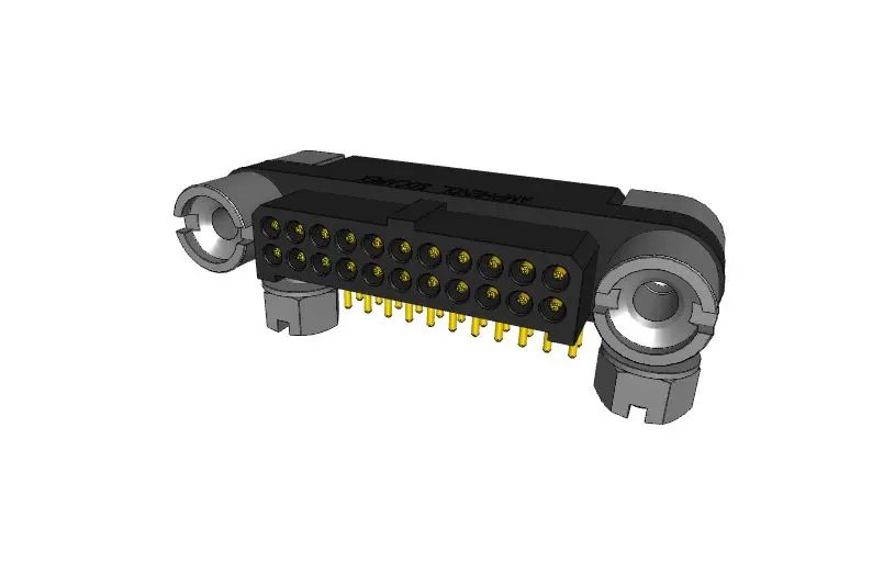 Produktfoto 1 von Amphenol Socapex MHDAS Leiterplattensteckverbinder Gerade, 22-polig / 2-reihig, Raster 1.27 mm Raster