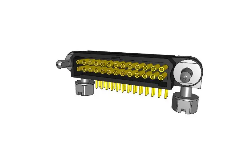 Produktfoto 1 von Amphenol Socapex MHDAS Leiterplattensteckverbinder Gerade, 26-polig / 2-reihig, Raster 1.27 mm Raster