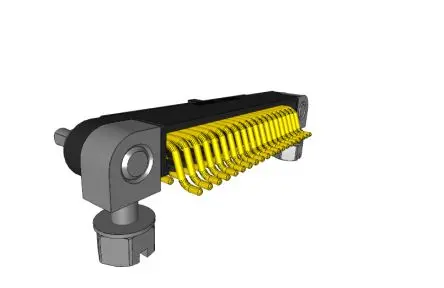 Produktfoto 1 von Amphenol Socapex MHDAS Leiterplattensteckverbinder Gerade, 40-polig / 2-reihig, Raster 1.27 mm Raster