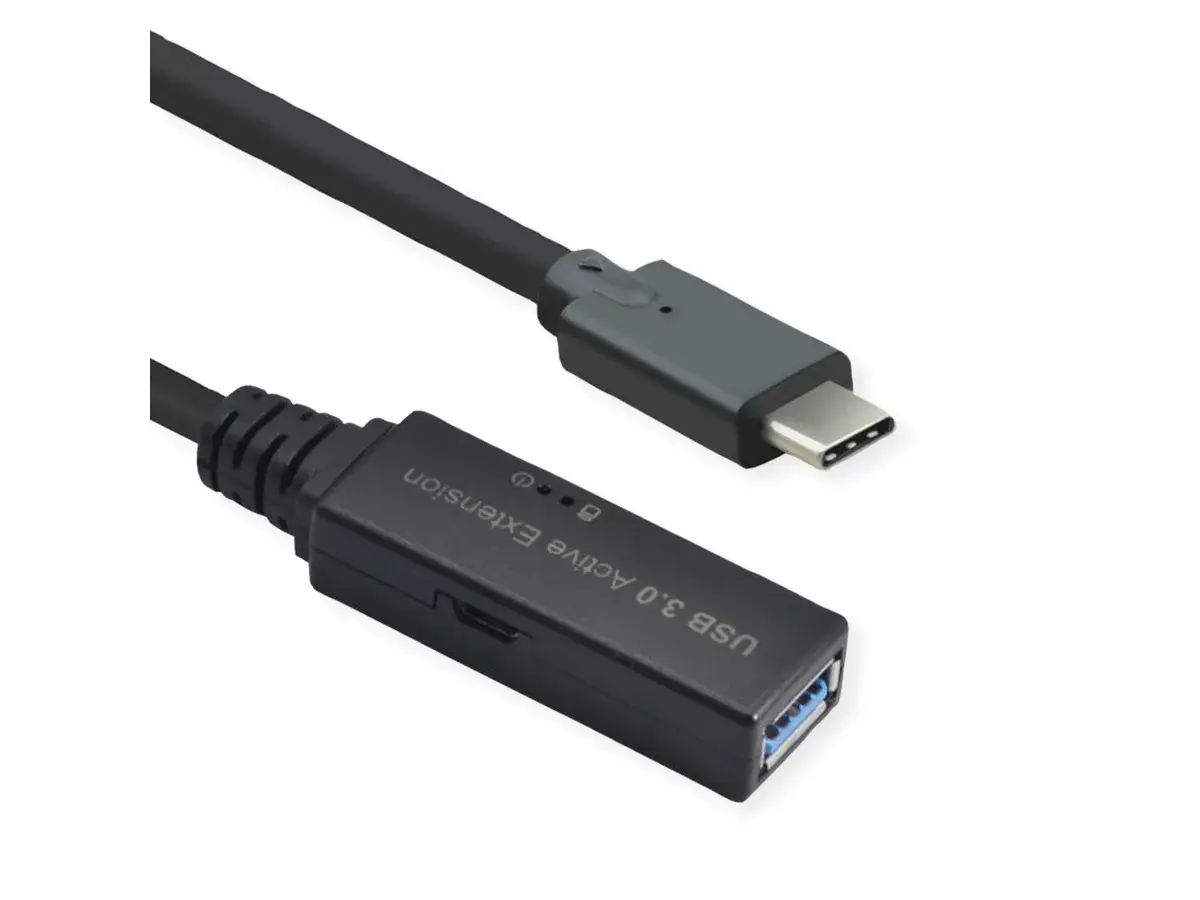 Produktfoto 1 von Roline USB-Kabel, USB C / USBA, 5m USB 3.2