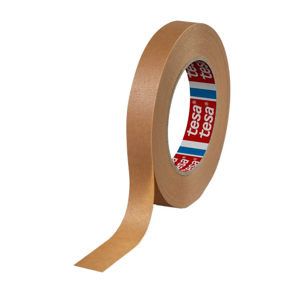 Produktfoto 1 von Tesa Tesa Krepppapier Abdeckband Braun, Stärke 19 mm Naturgummi-Kleber 19 mm x 50 m