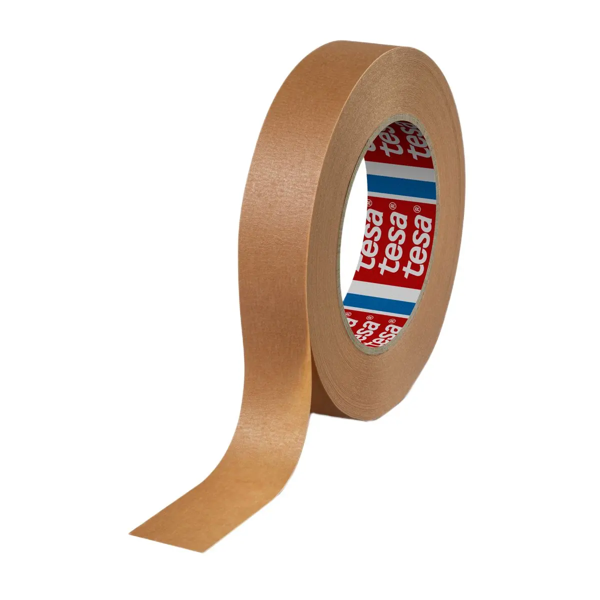 Produktfoto 1 von Tesa Tesa Krepppapier Abdeckband Braun, Stärke 25 mm Naturgummi-Kleber 25 mm x 50 m