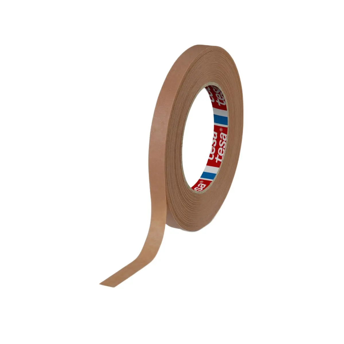 Produktfoto 1 von Tesa Tesa Krepppapier Abdeckband Braun, Stärke 12 mm Naturgummi-Kleber 12 mm x 50 m