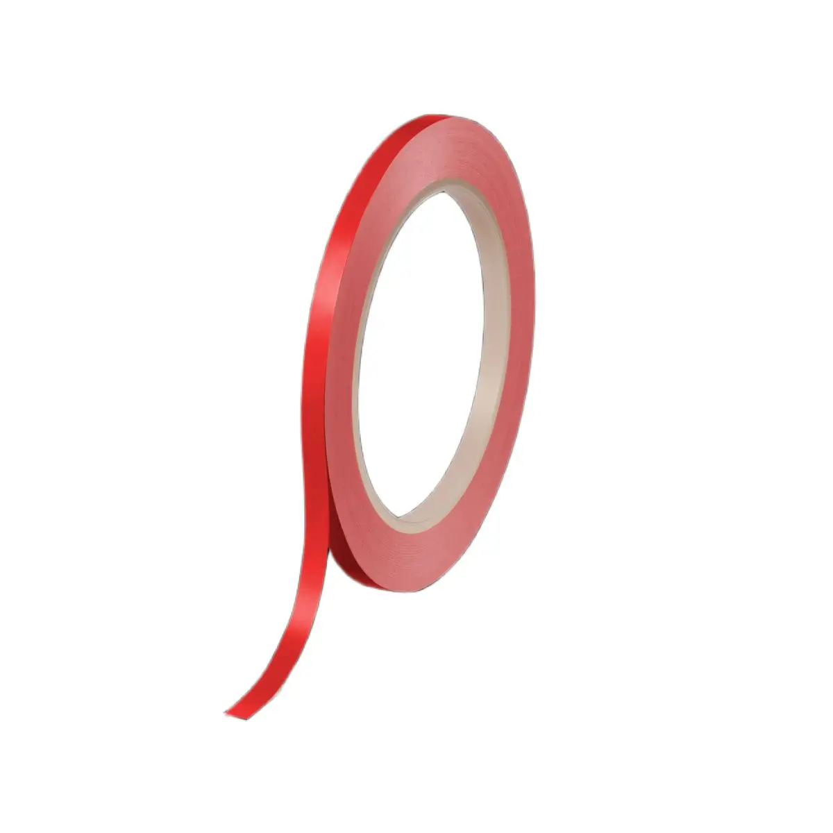 Produktfoto 1 von Tesa Tesa 60404 Colored Packband, Polyvinylchloridfolie, Rot, Stärke 67 μm, 6mm x 66 m