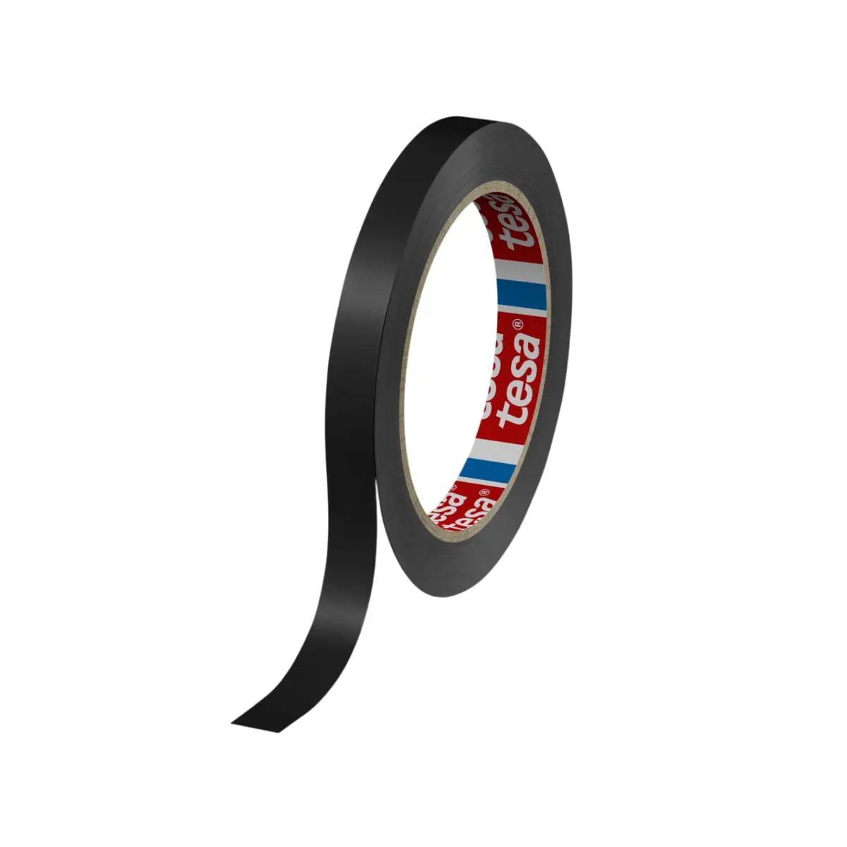 Tesa Paketband, PVC-Folie, Schwarz, Stärke 0.067mm, 12mm x 66m