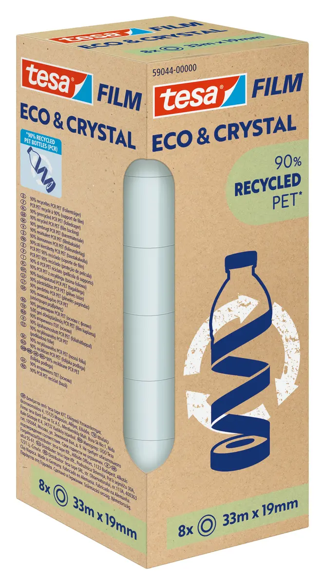 Produktfoto 1 von Tesa Büroband Klar, 19 mm x 33 m, Tesafilm Eco